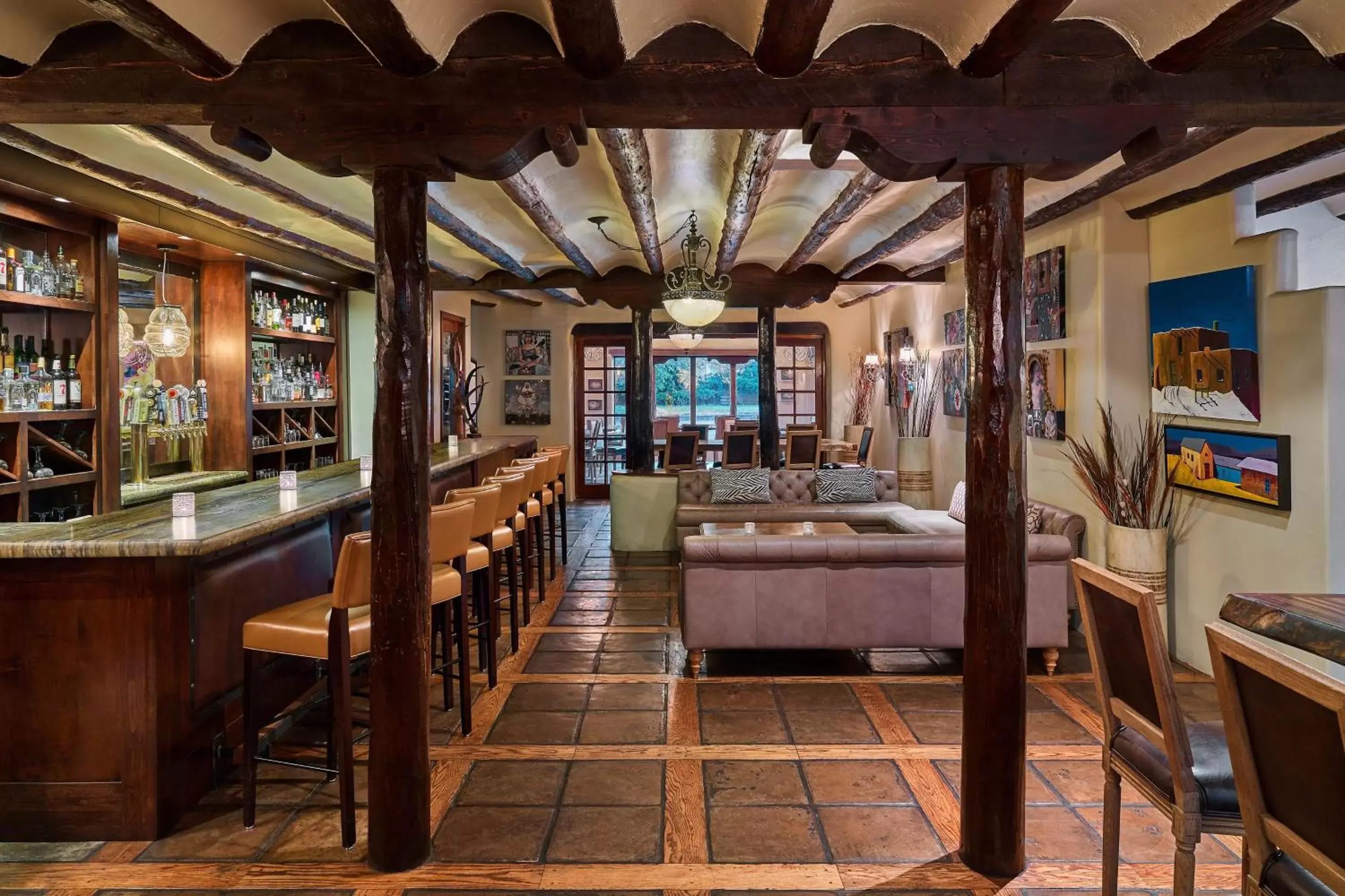 Restaurant/places to eat, Lounge/Bar in La Posada De Santa Fe, a Tribute Portfolio Resort & Spa