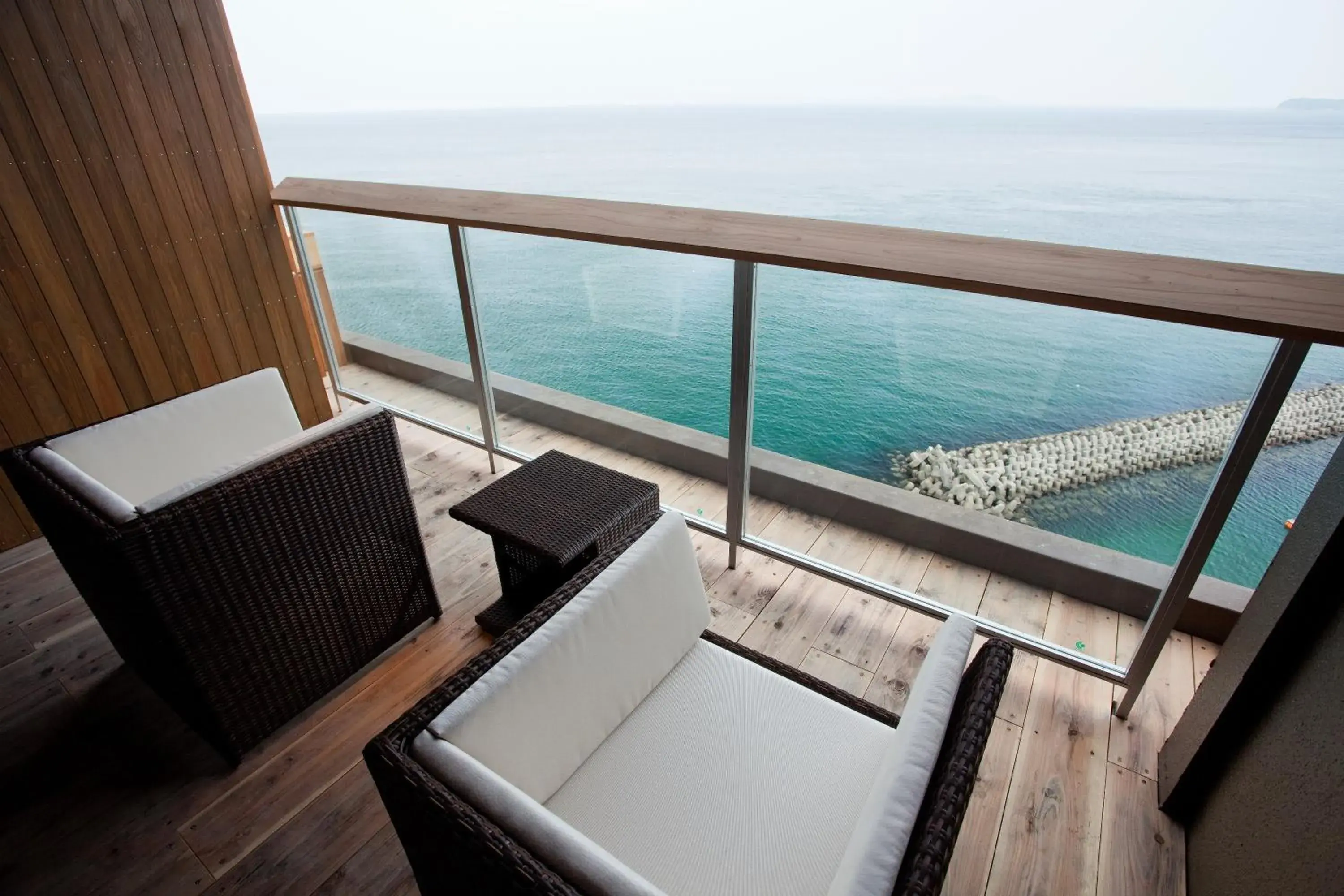 Balcony/Terrace, Sea View in Hanagoyomi - Sumoto Onsen