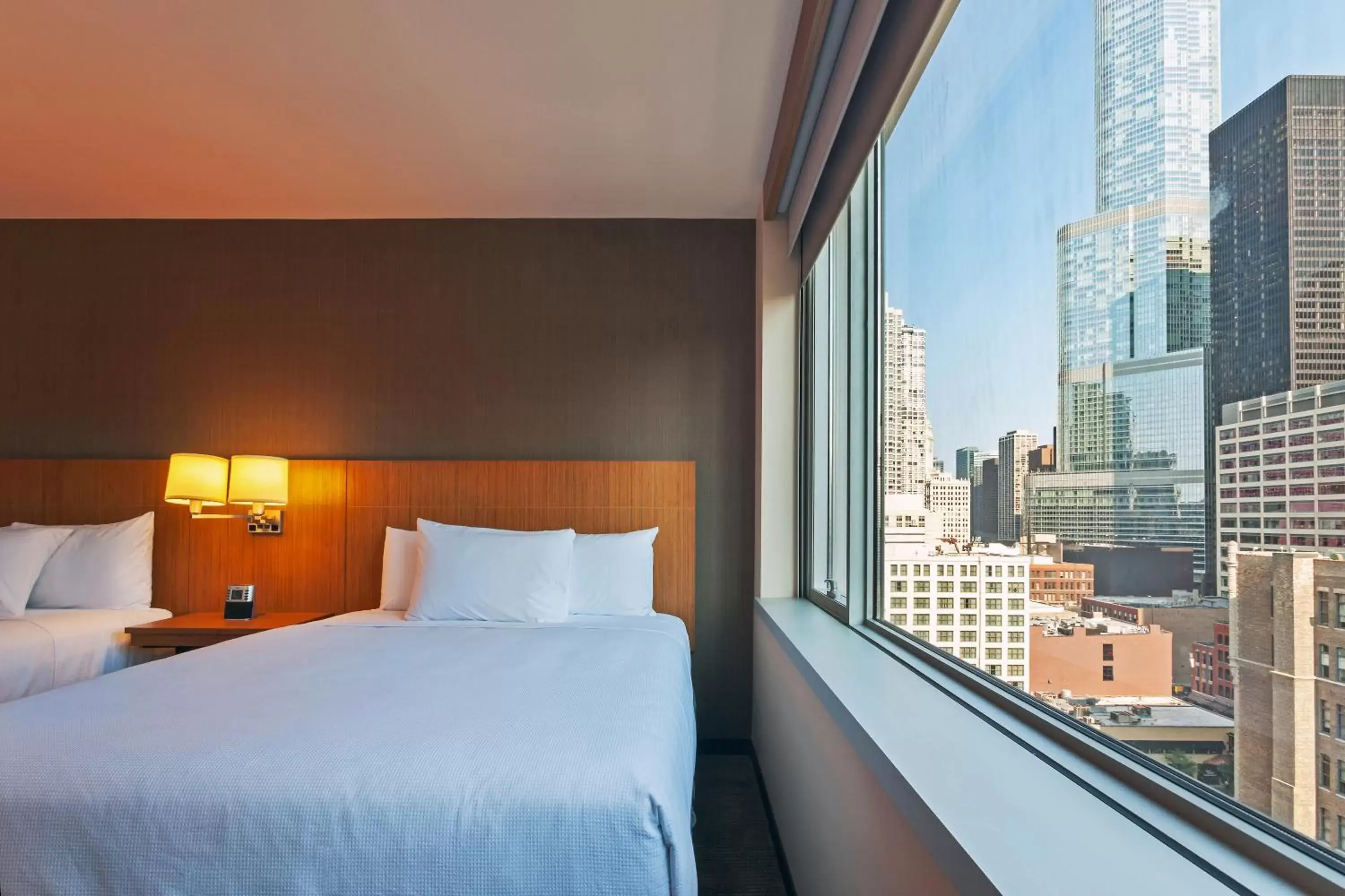 Queen Room with Two Queen Beds and City View in Hyatt Place Chicago River North