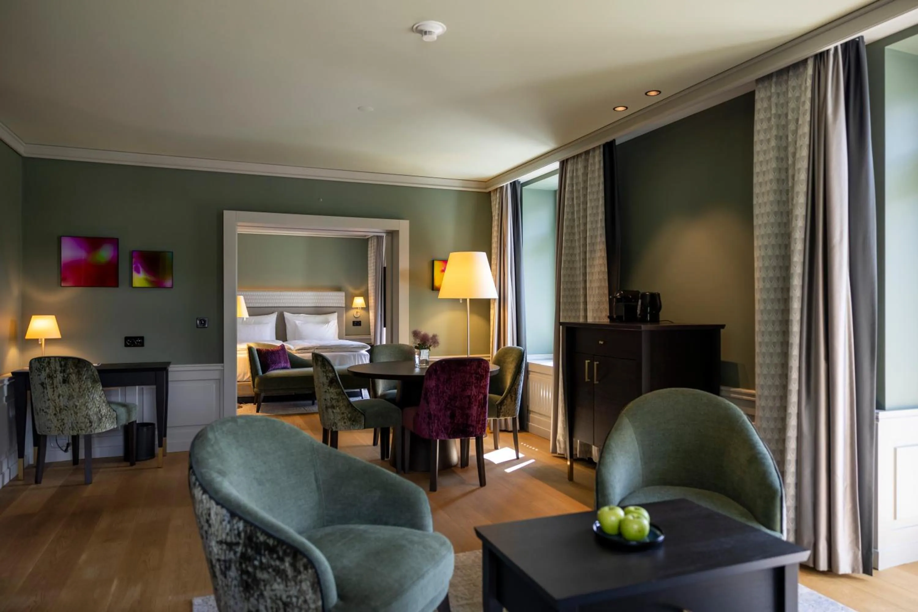 Living room in Cresta Palace Celerina St Moritz Ski In and Ski Out