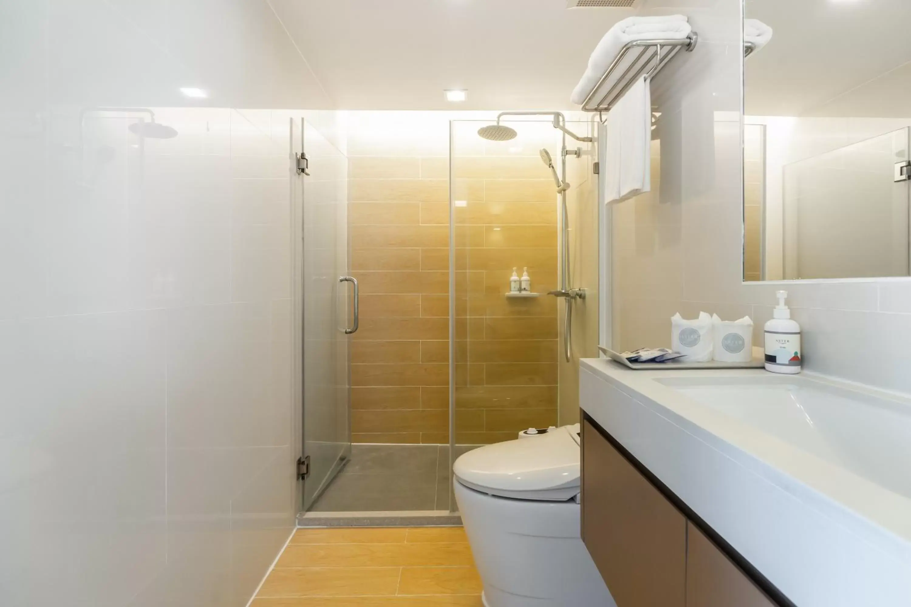 Shower, Bathroom in Aster Hotel and Residence by At Mind