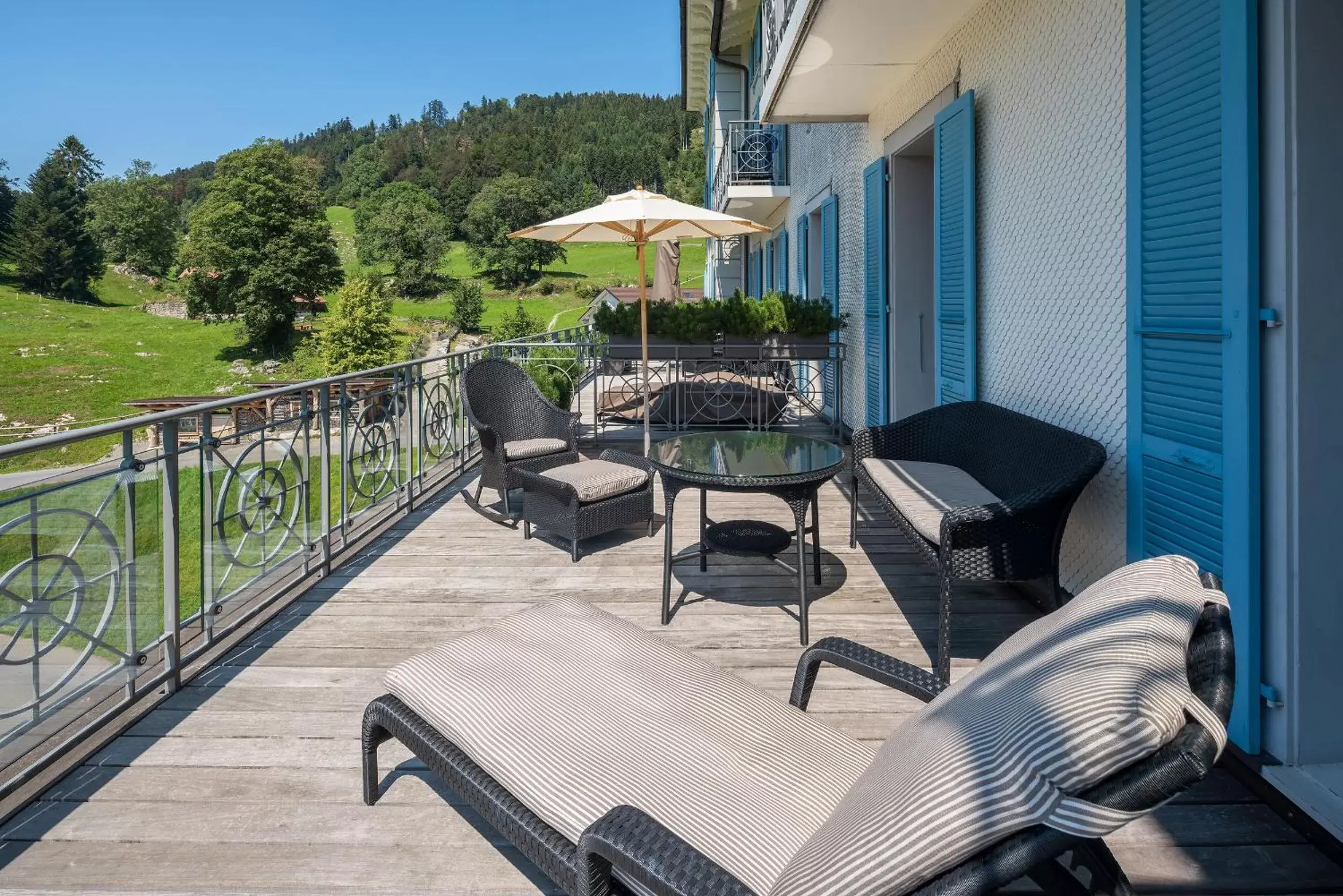 Balcony/Terrace in Hotel Villa Honegg