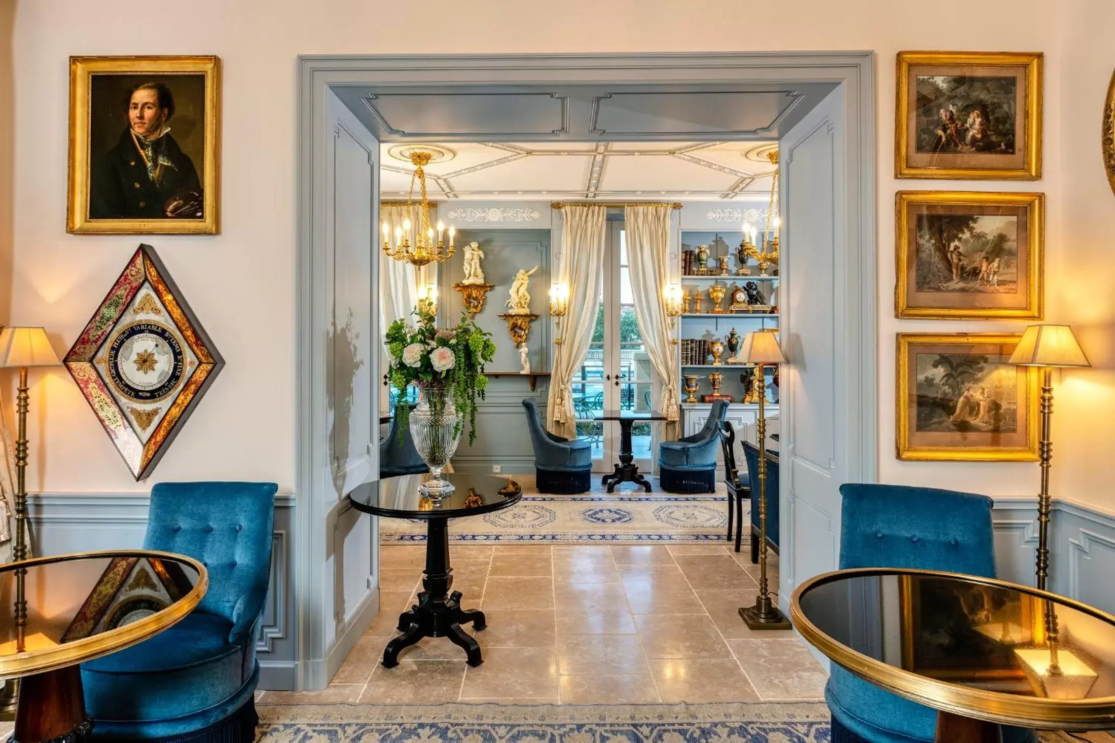 Living room in Villa Saint-Ange Living room in Villa Saint-Ange