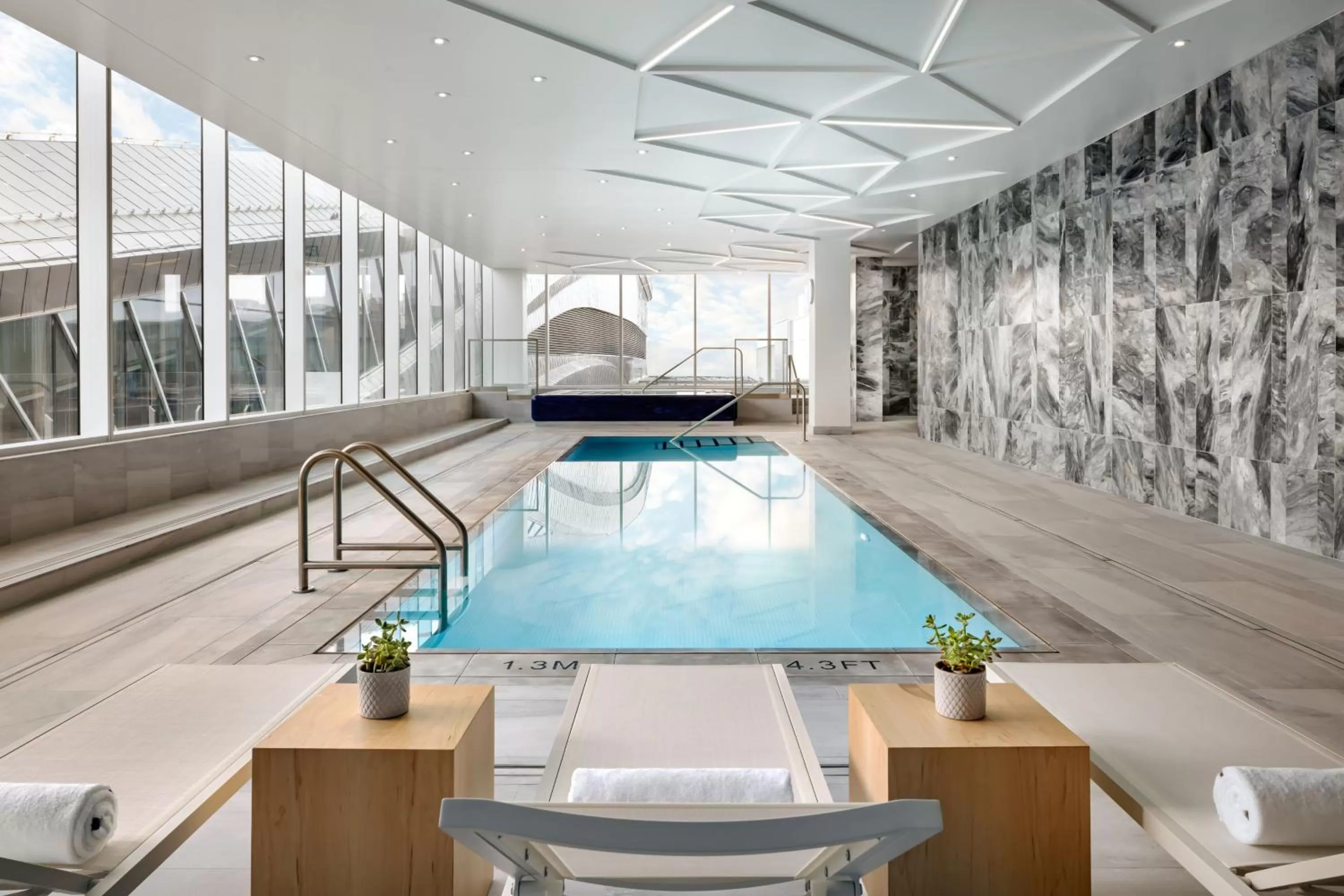 Swimming pool in JW Marriott Edmonton ICE District