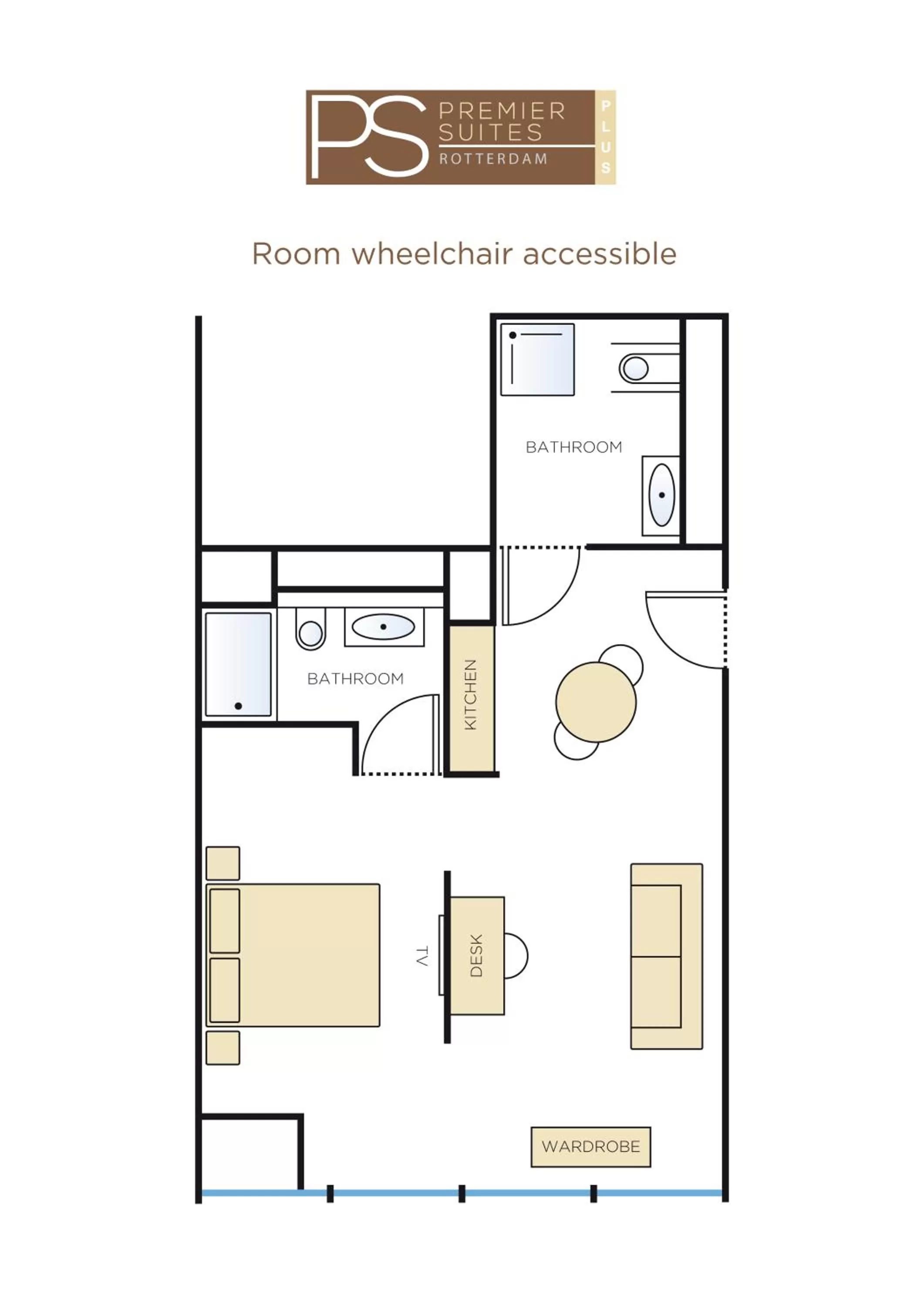 Photo of the whole room in PREMIER SUITES Rotterdam