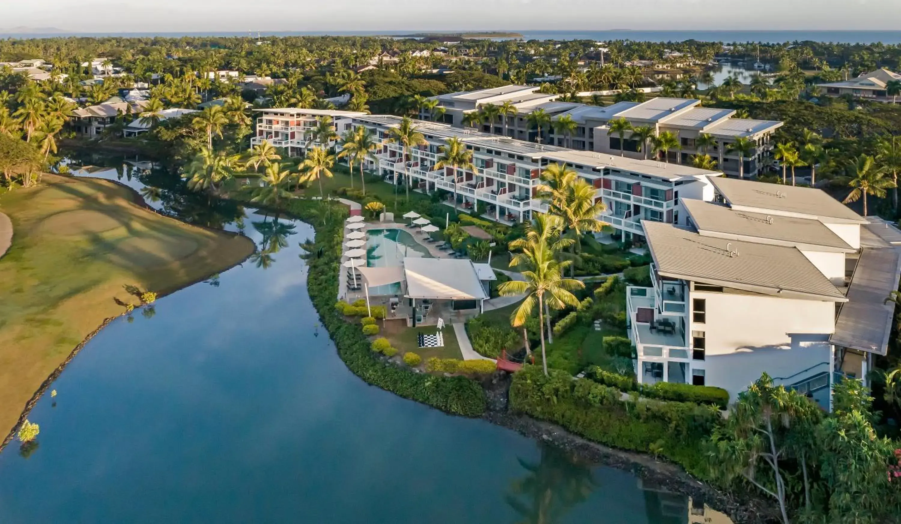 Natural landscape, Bird's-eye View in The Terraces Apartments Denarau