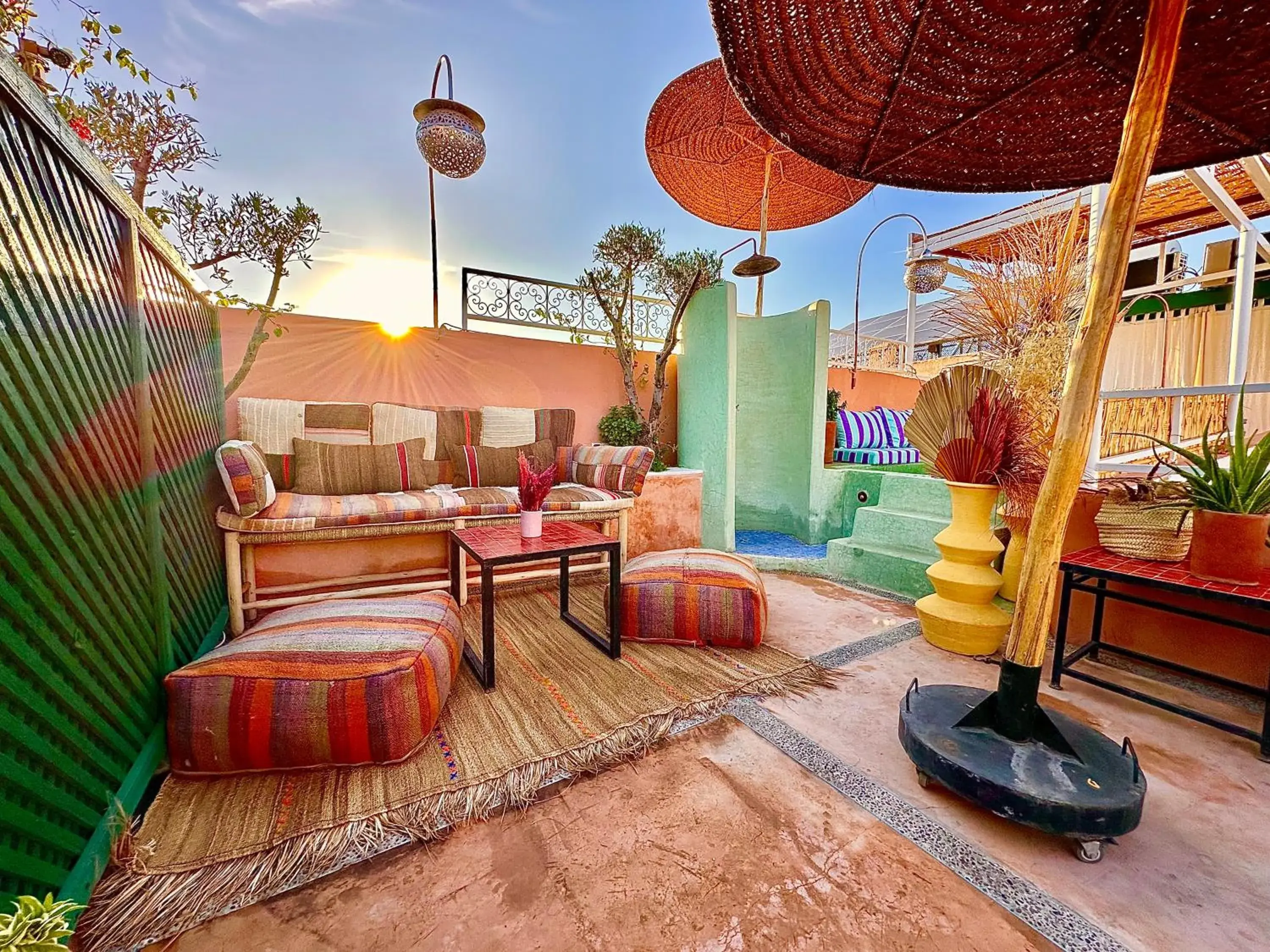 Balcony/Terrace, Seating Area in Riad 11 Zitoune