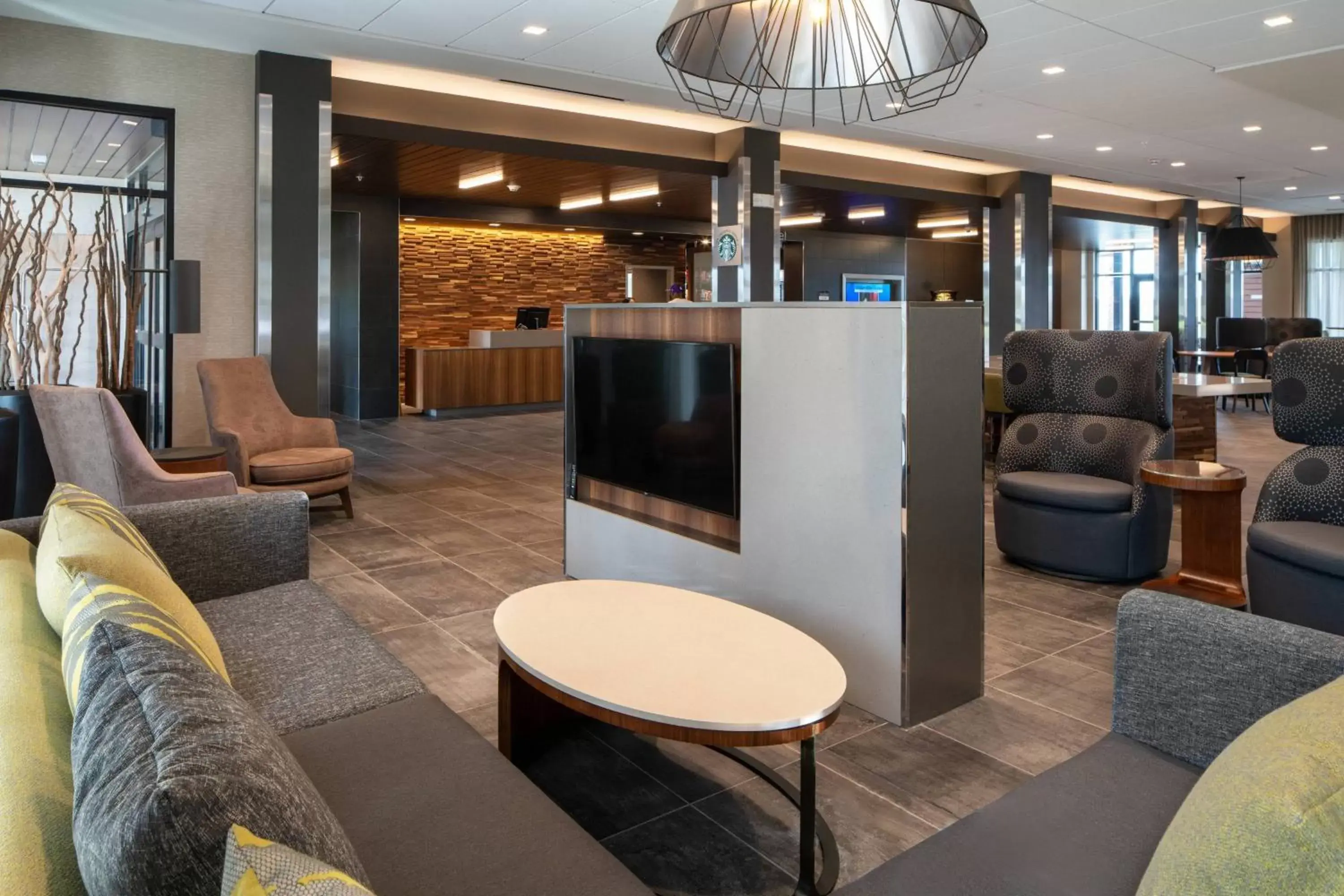 Lobby or reception, Lounge/Bar in Courtyard by Marriott Lafayette South