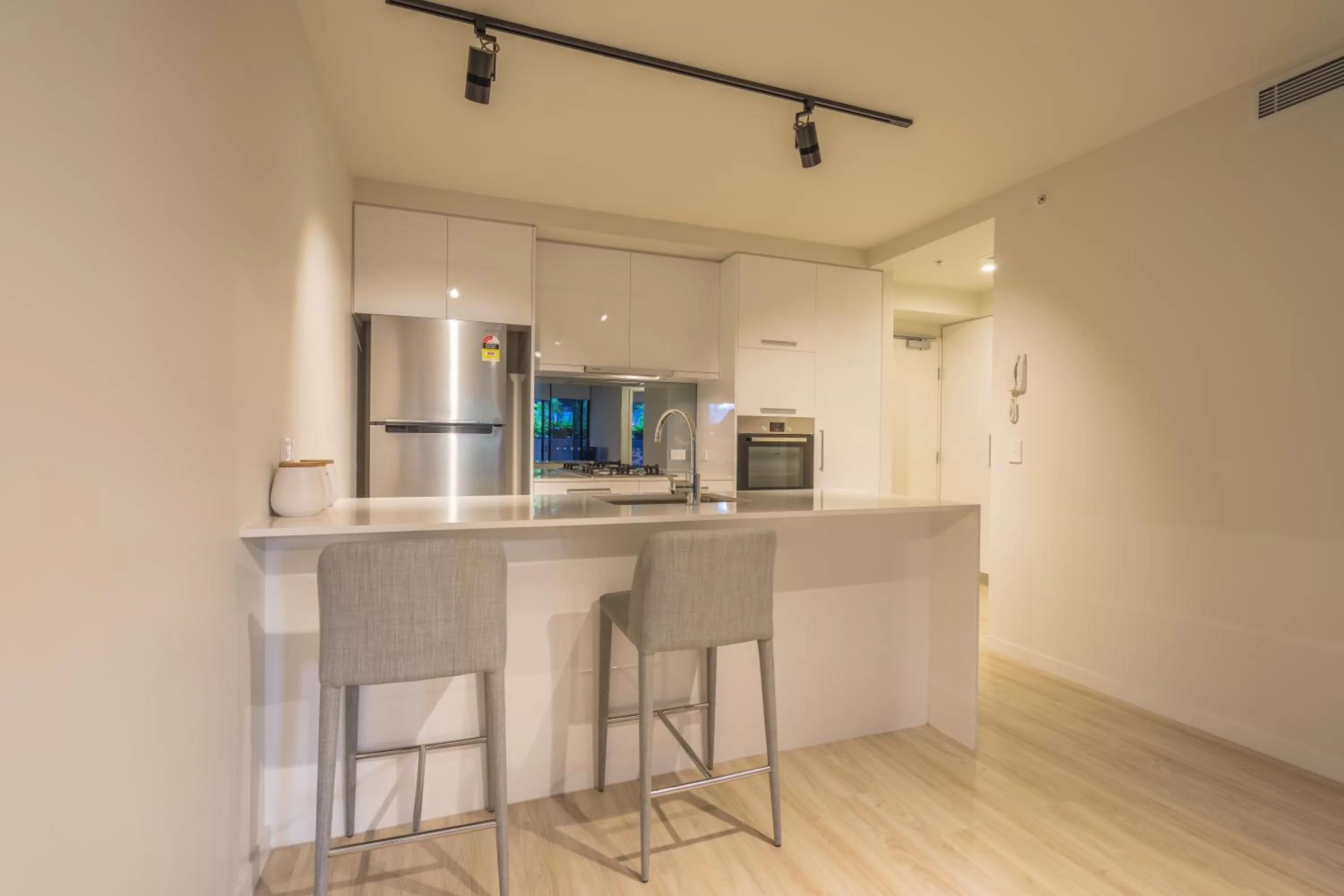 Kitchen or kitchenette in Arena Apartments by CLLIX