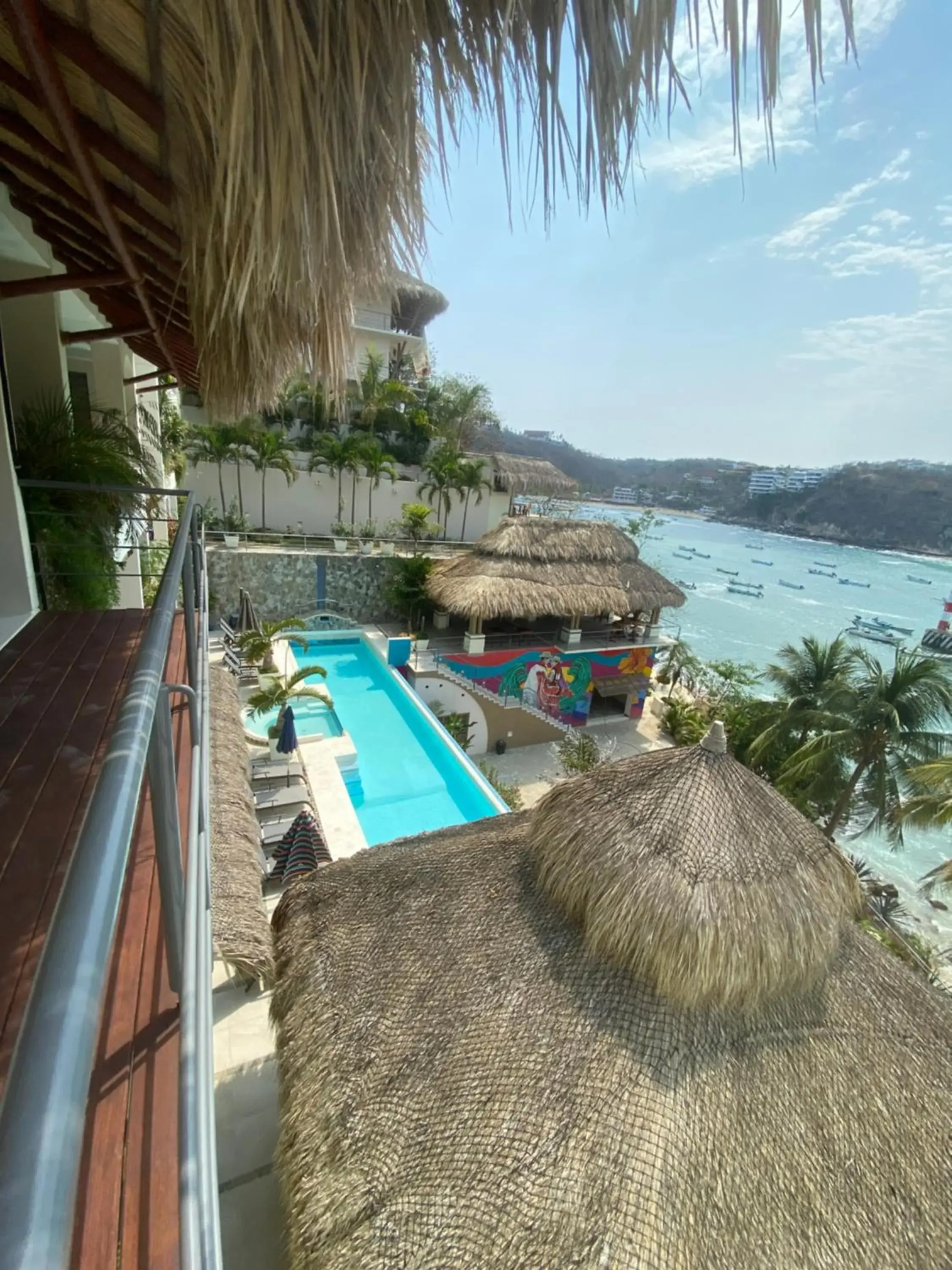 Balcony/Terrace, Pool View in Hotel Casa Justina