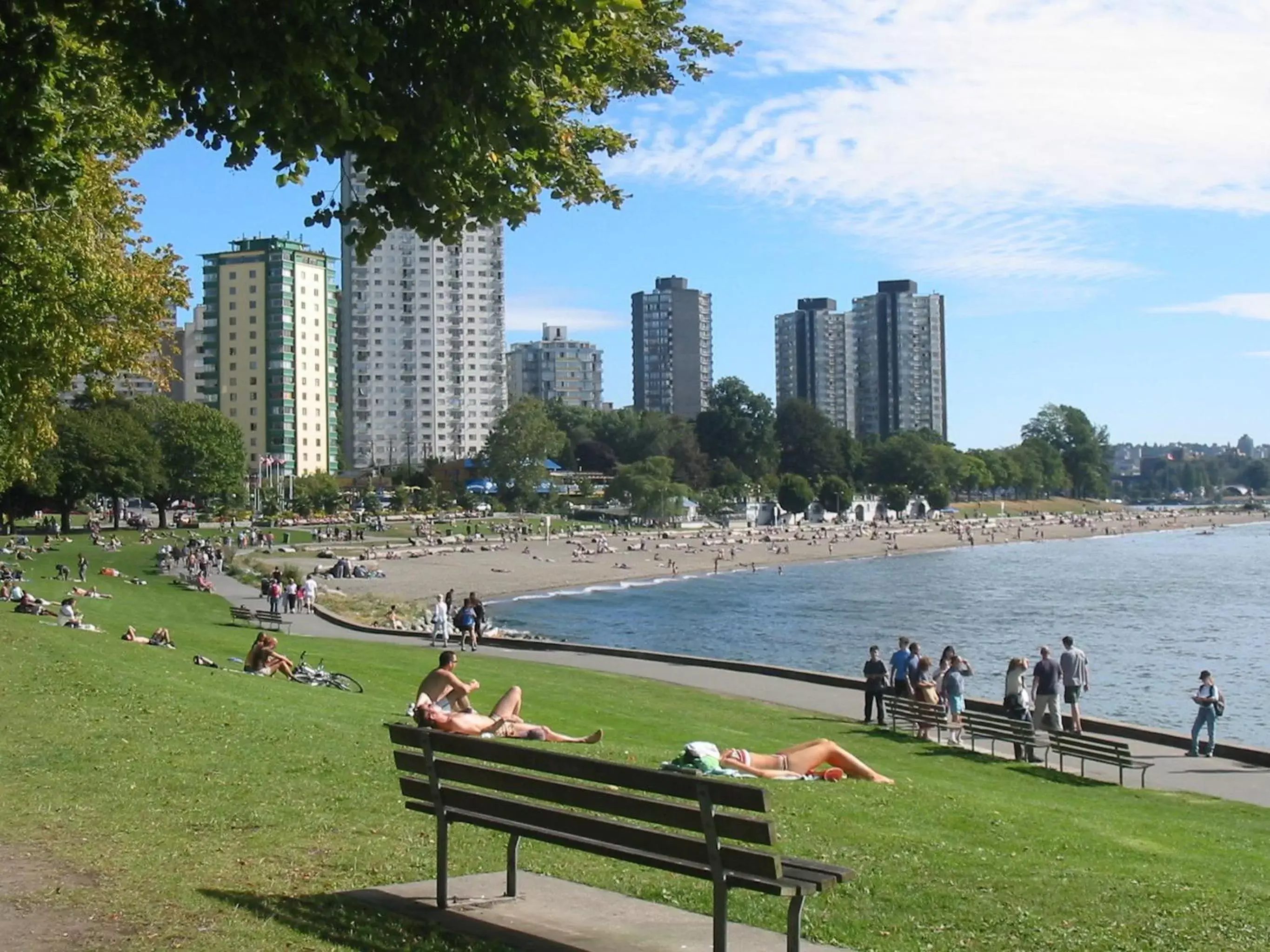 Beach in Riviera Divya Sutra Hotel on Robson Downtown Vancouver