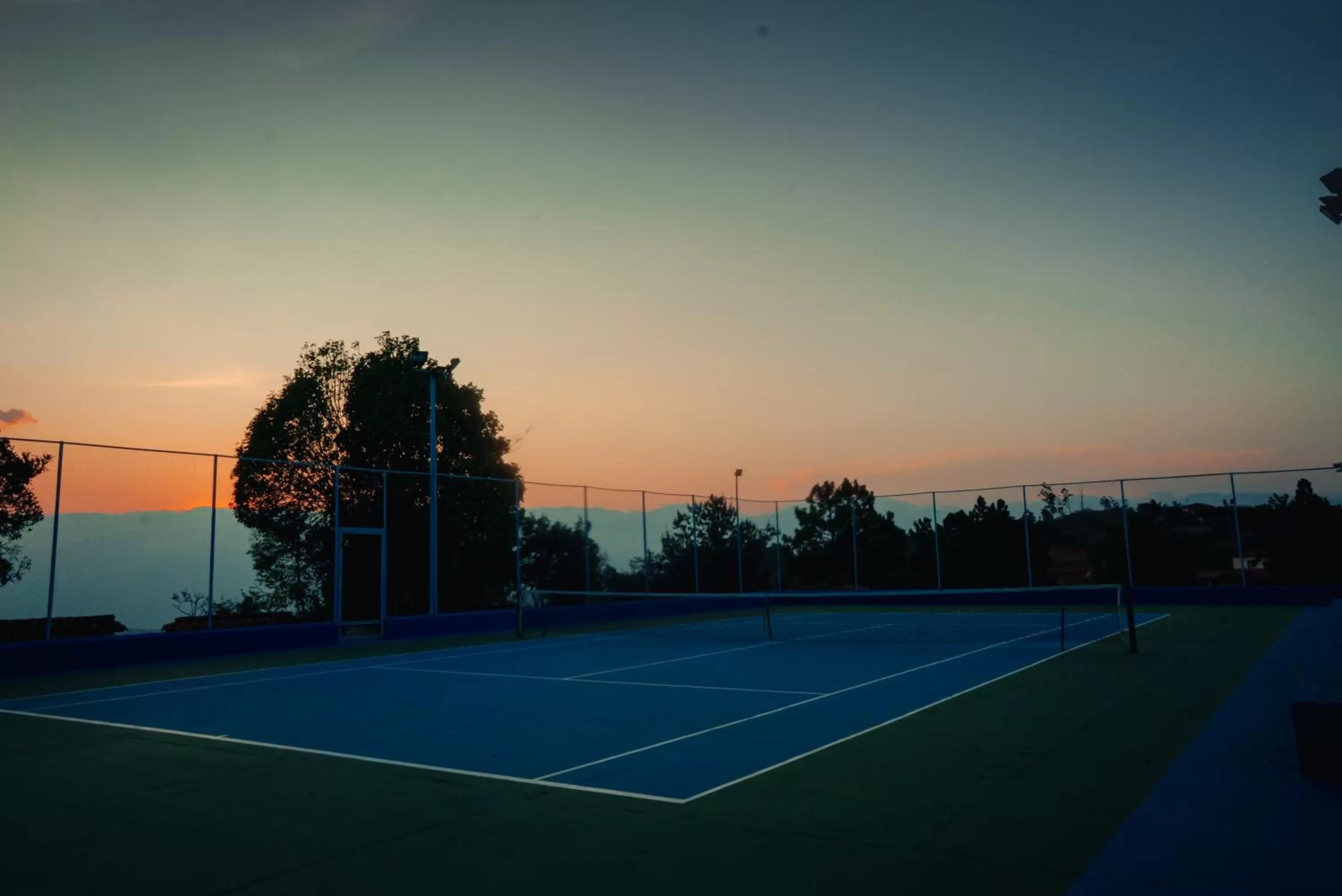 Tennis court in Hotel Finca Buenos Aires Barichara