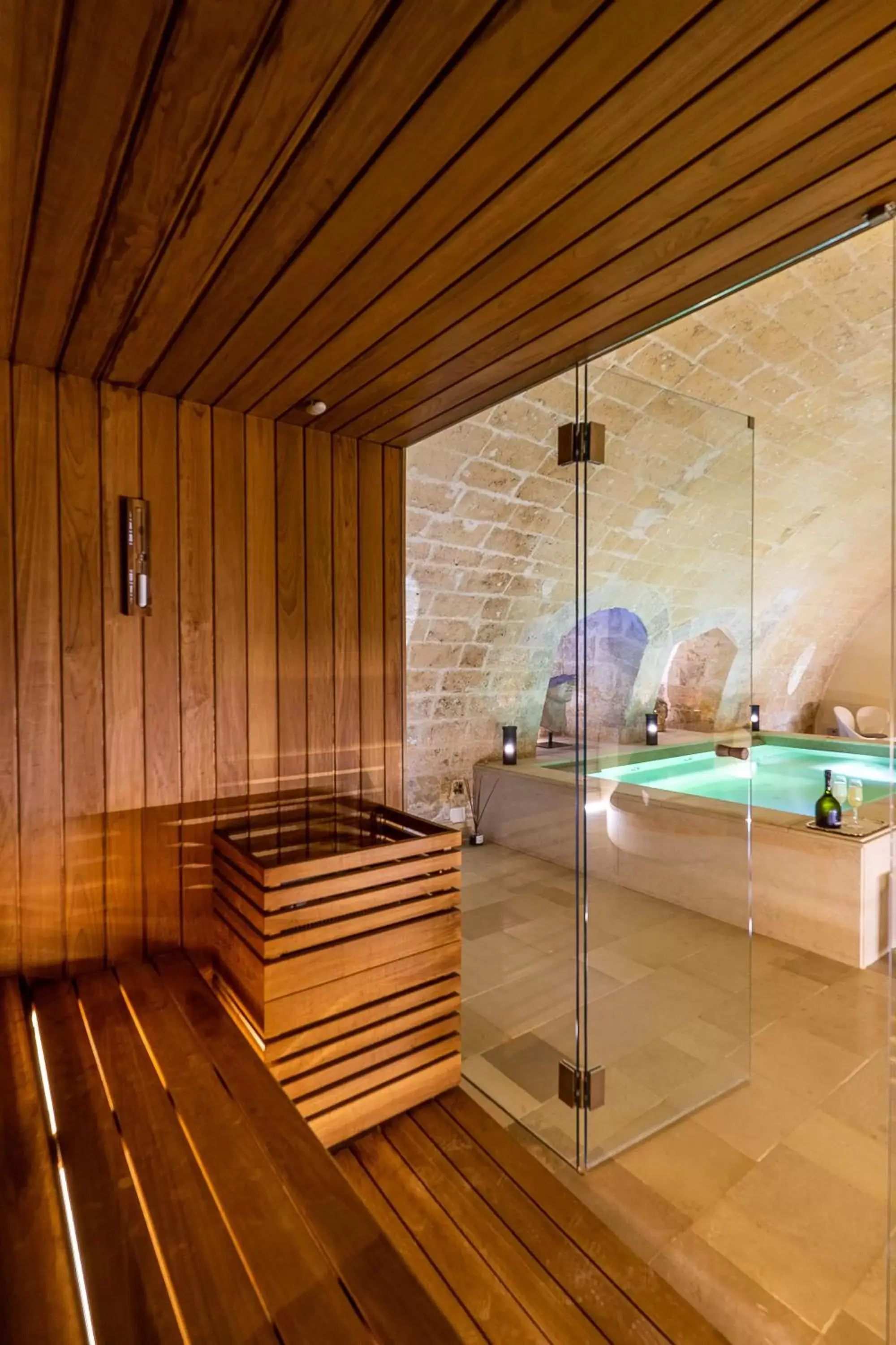 Sauna in Palazzo Maresgallo Suites & SPA