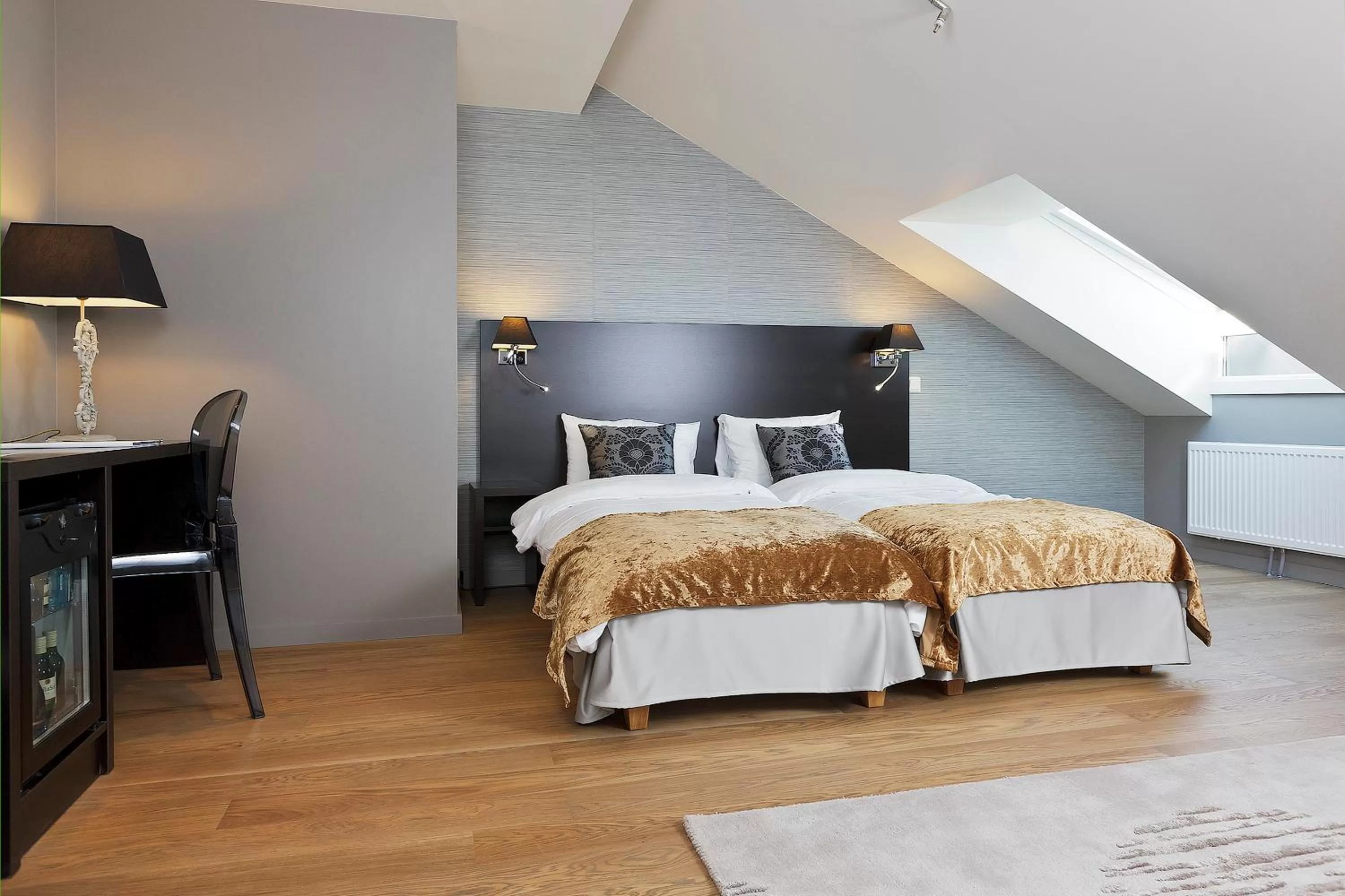 Bed in Saga Hotel Oslo, WorldHotels Crafted