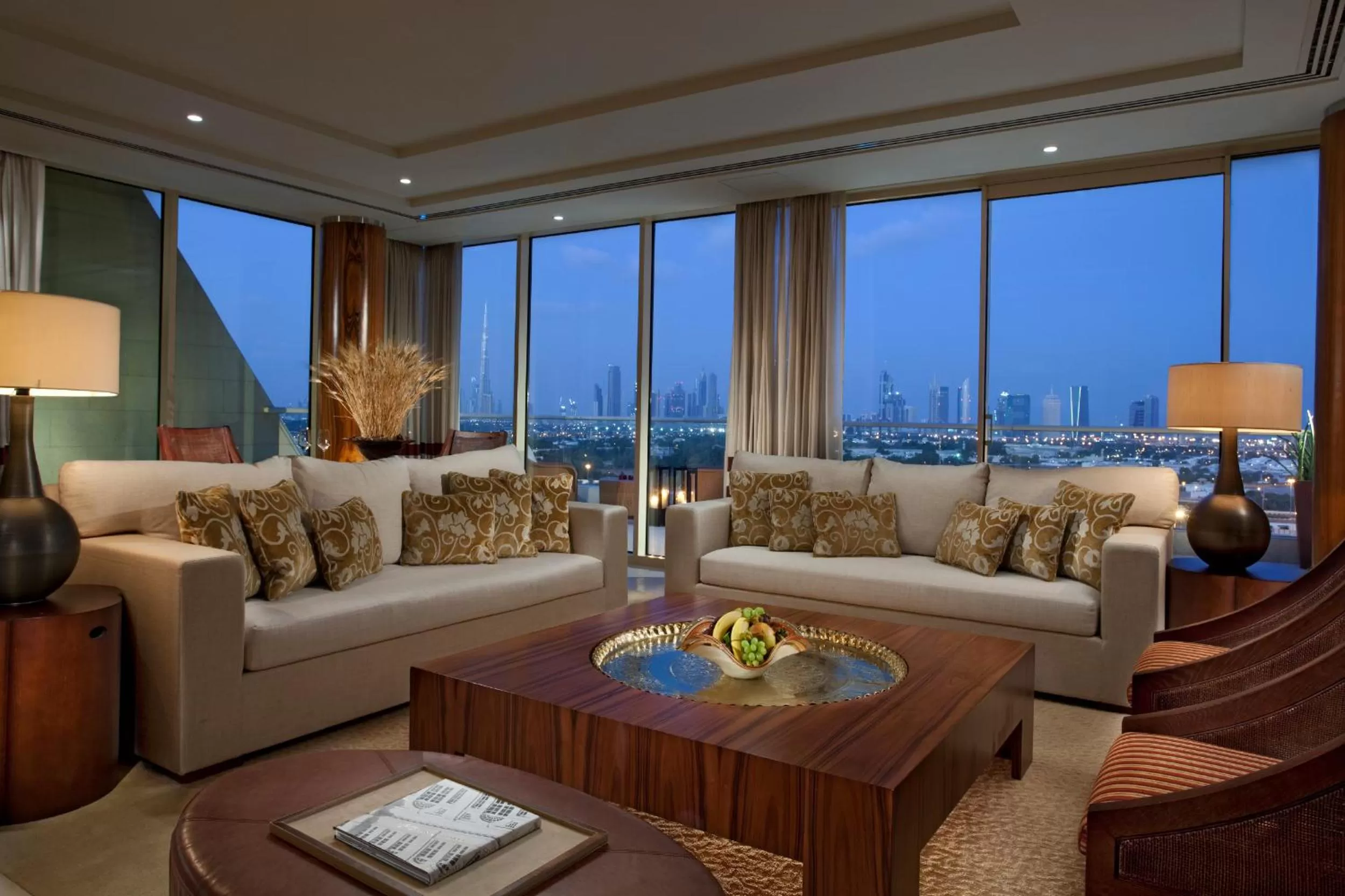 Living room in Raffles Dubai