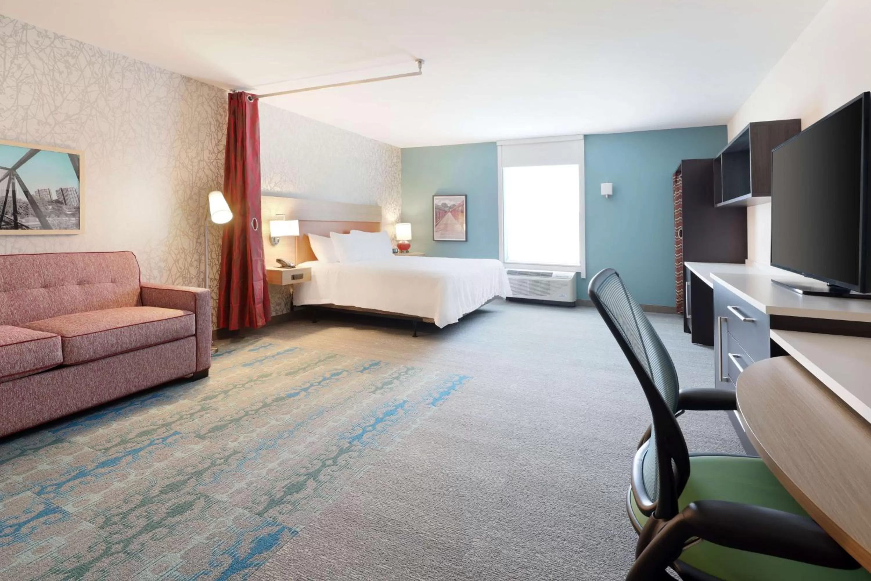 Bedroom, Bed in Home2 Suites By Hilton Richmond Short Pump