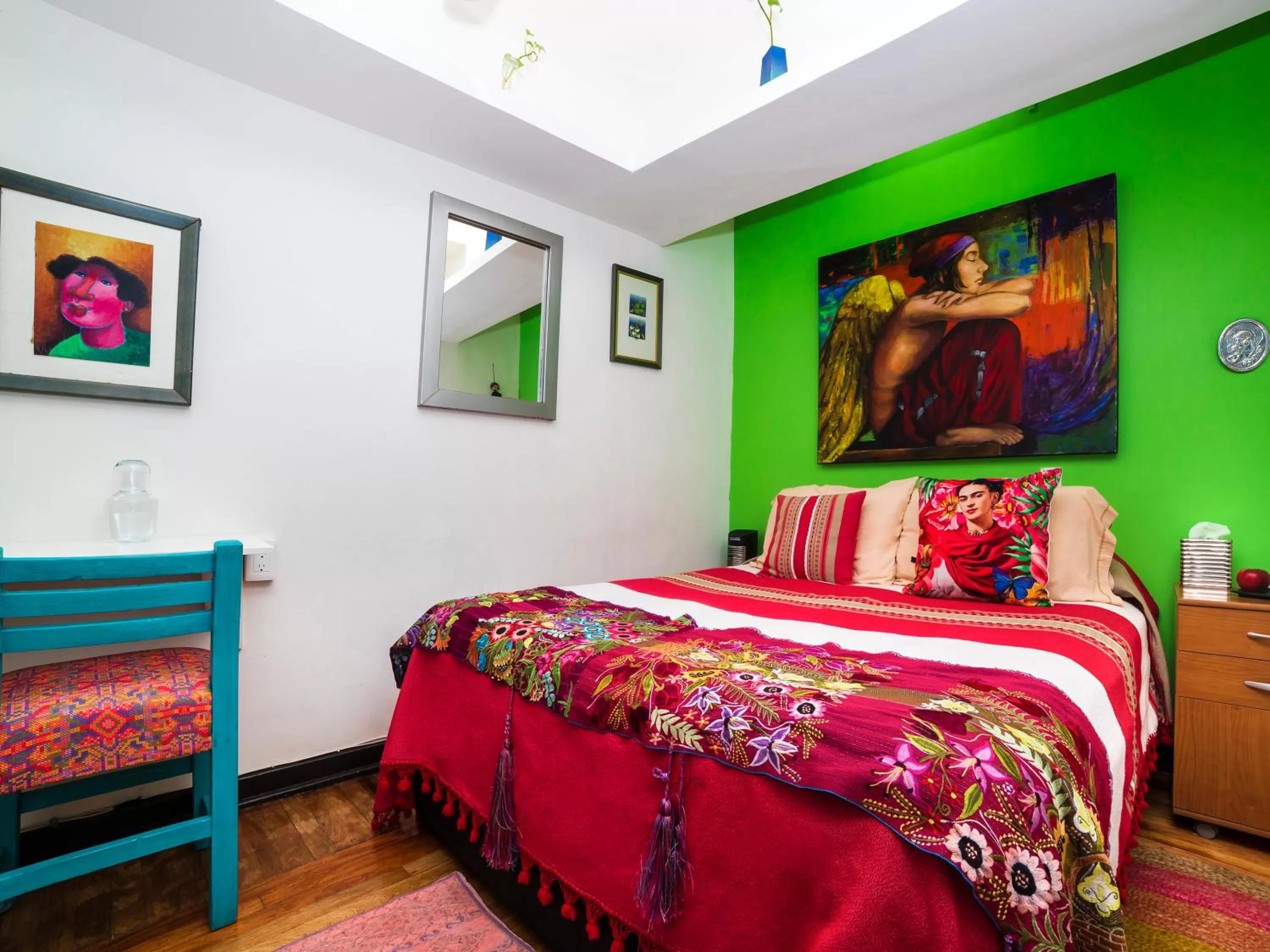 Bed in Casa Itzae B&B Polanquito Dog Friendly