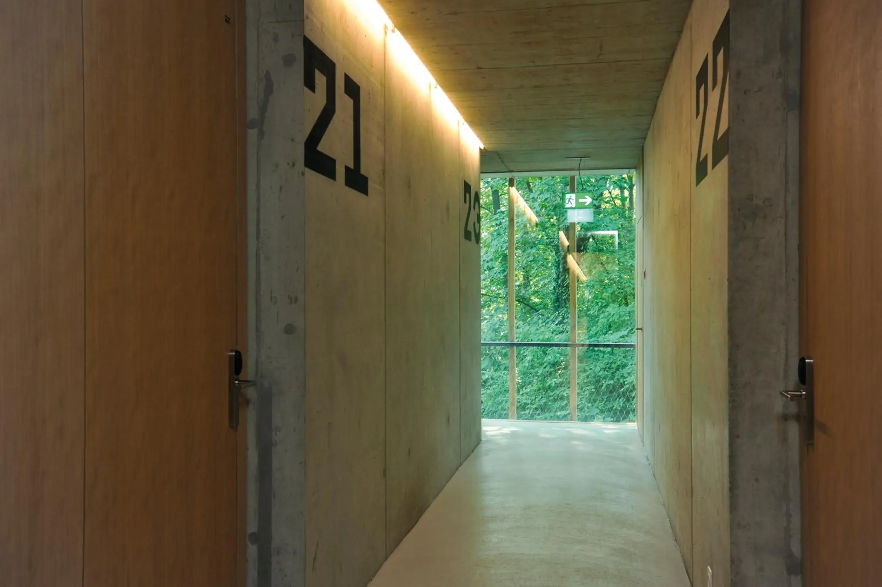 Floor plan in Basel Youth Hostel