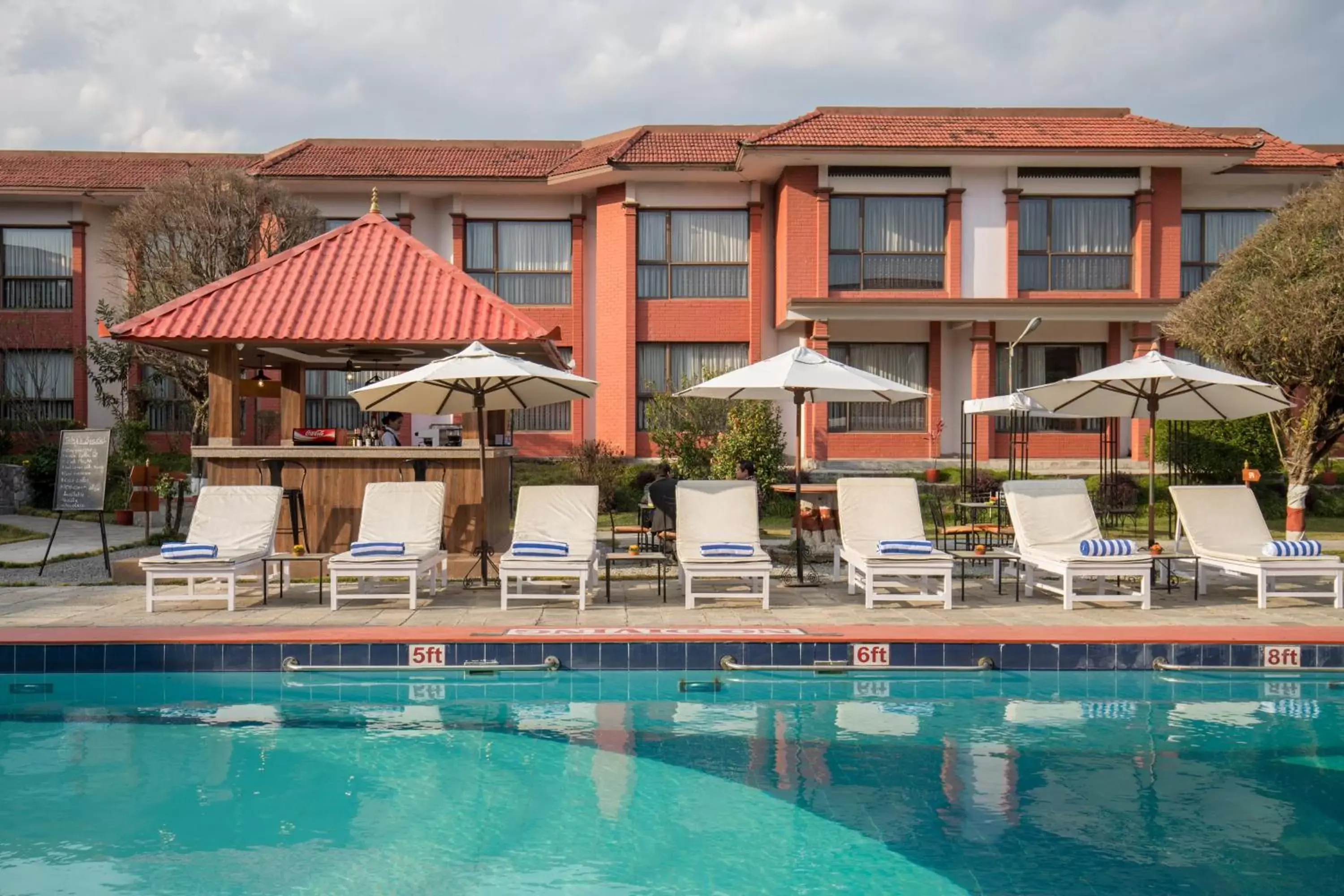 Swimming Pool in Hotel Pokhara Grande