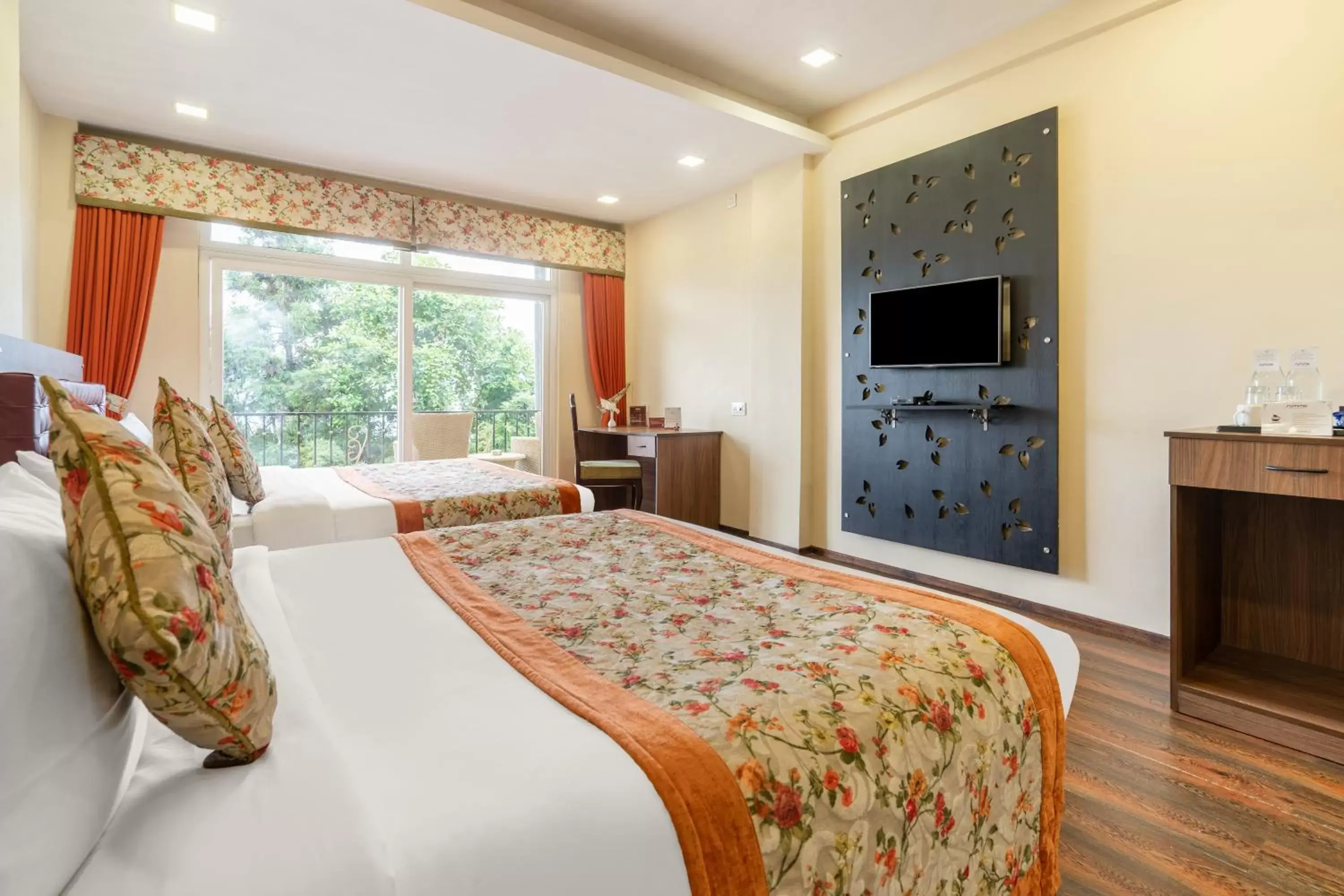 Bed in Summit Barsana Resort & Spa