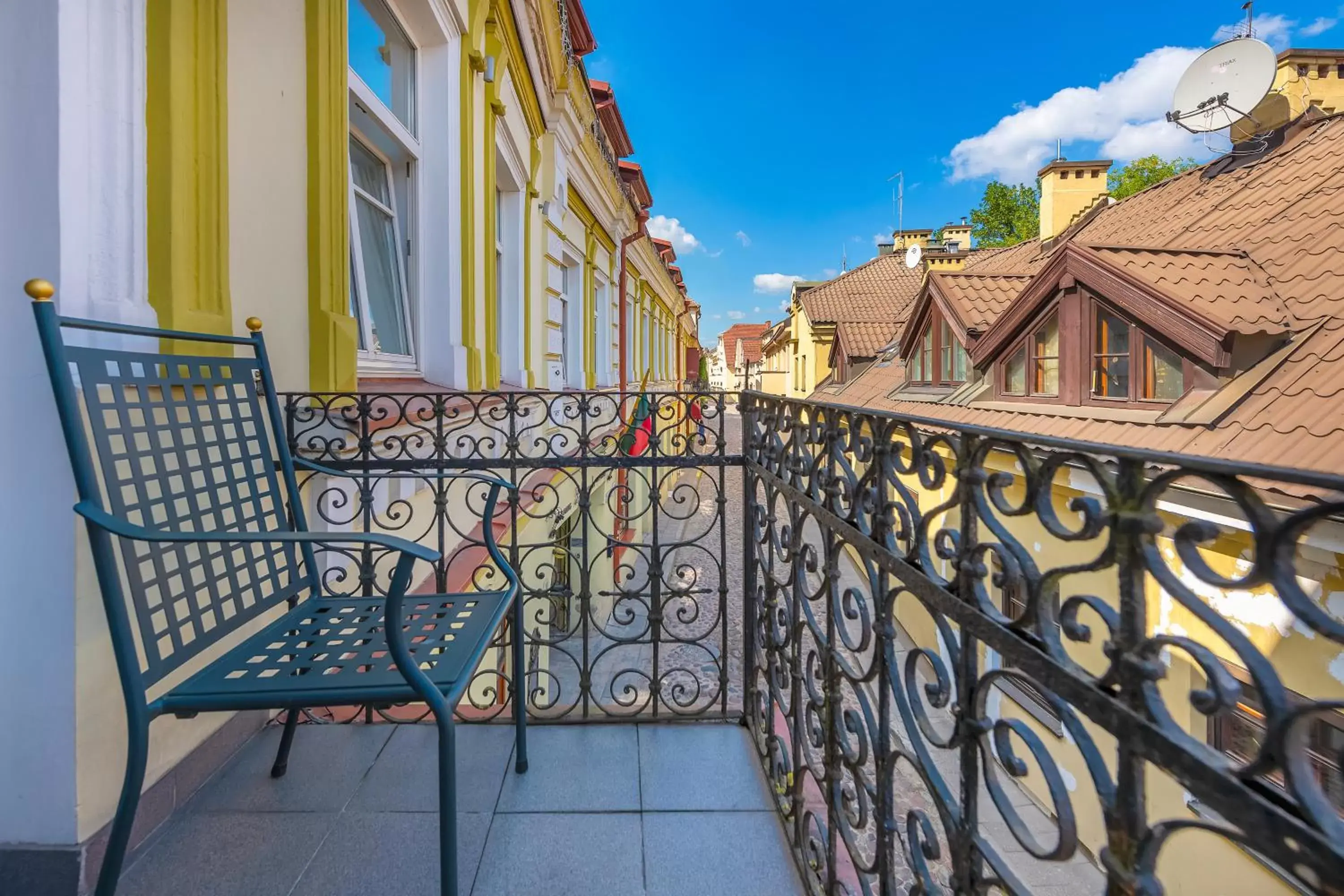 View (from property/room), Balcony/Terrace in Grotthuss Boutique Hotel Vilnius