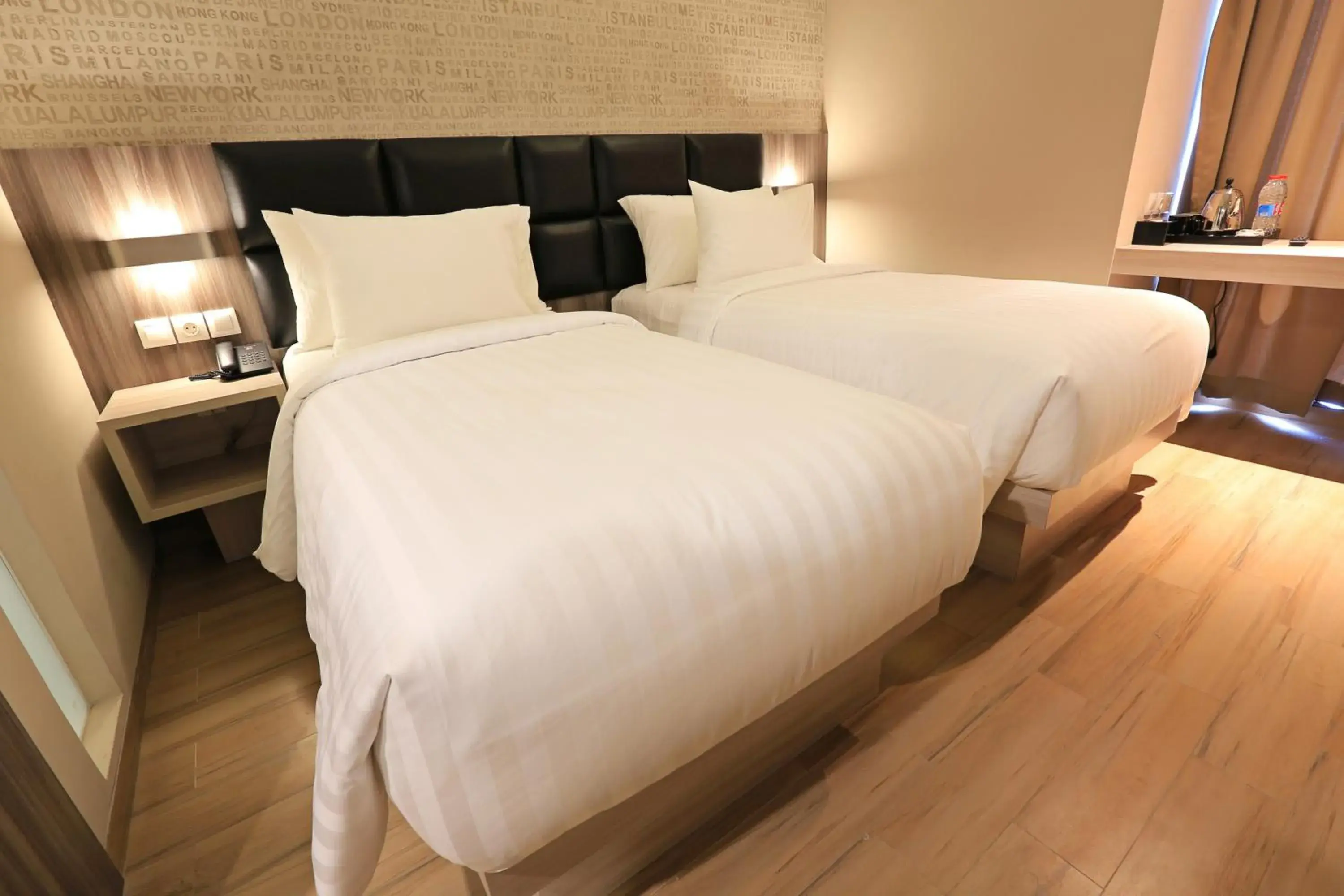 Bed in Luminor Hotel Jambi Kebun Jeruk By WH Bed in Luminor Hotel Jambi Kebun Jeruk By WH