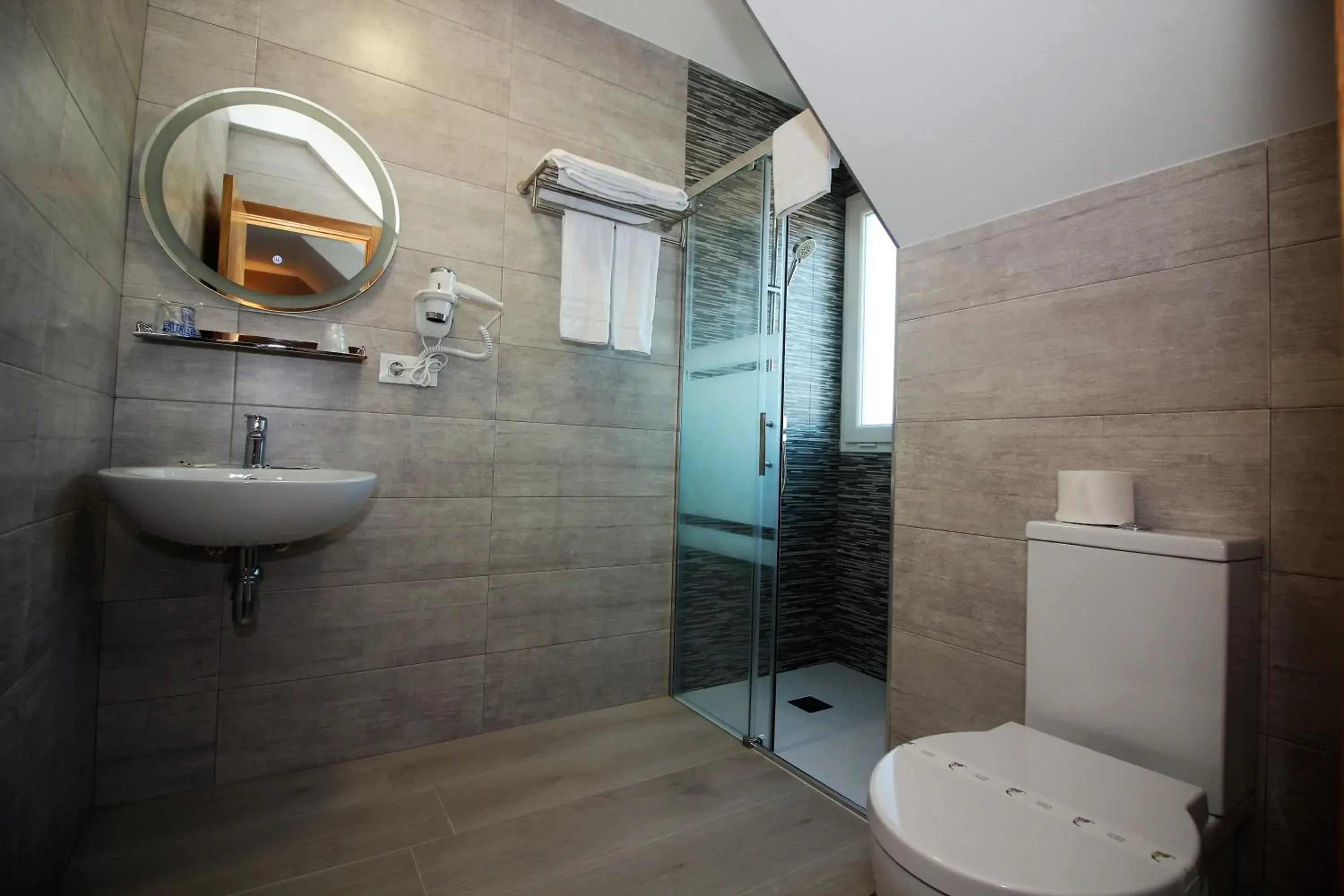 Decorative detail, Bathroom in Hotel Vilagarcia