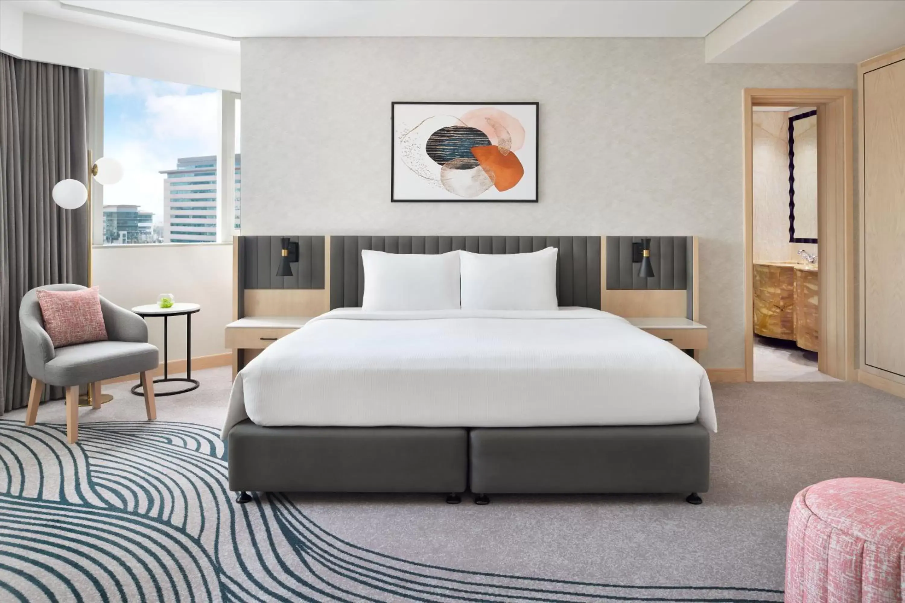 Bed in Crowne Plaza - Dubai Jumeirah, an IHG Hotel