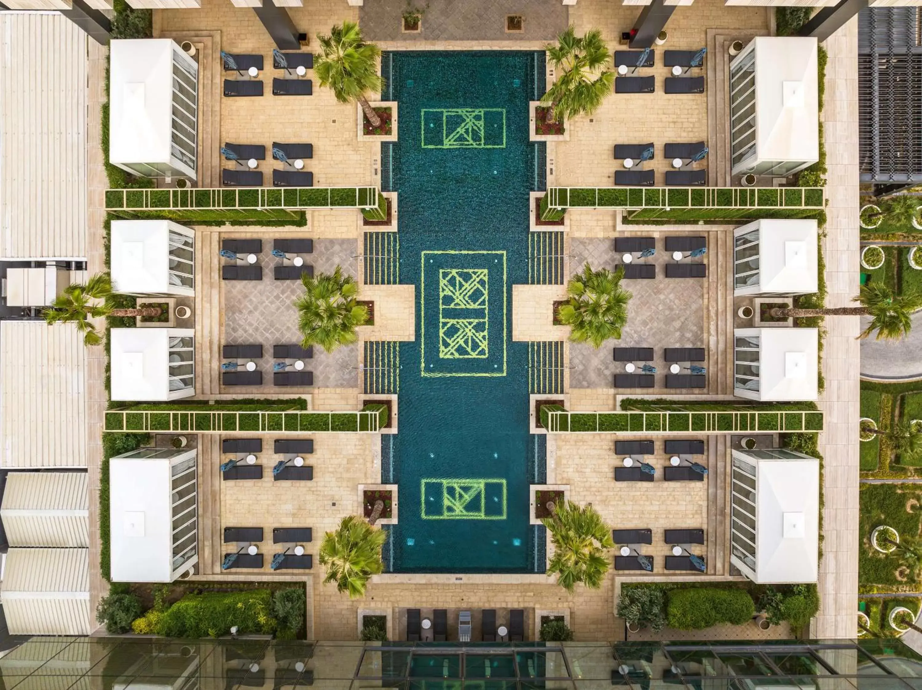 Pool view, Floor Plan in Waldorf Astoria Kuwait