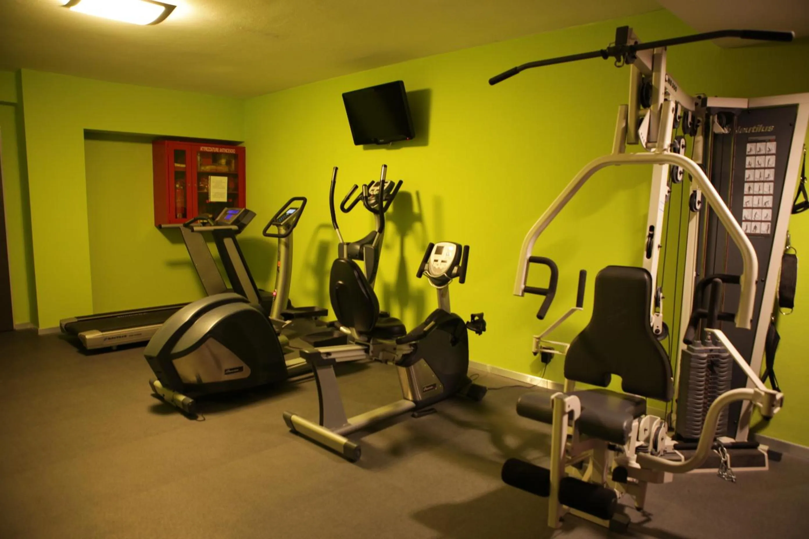 Fitness centre/facilities in Design Oberosler Hotel