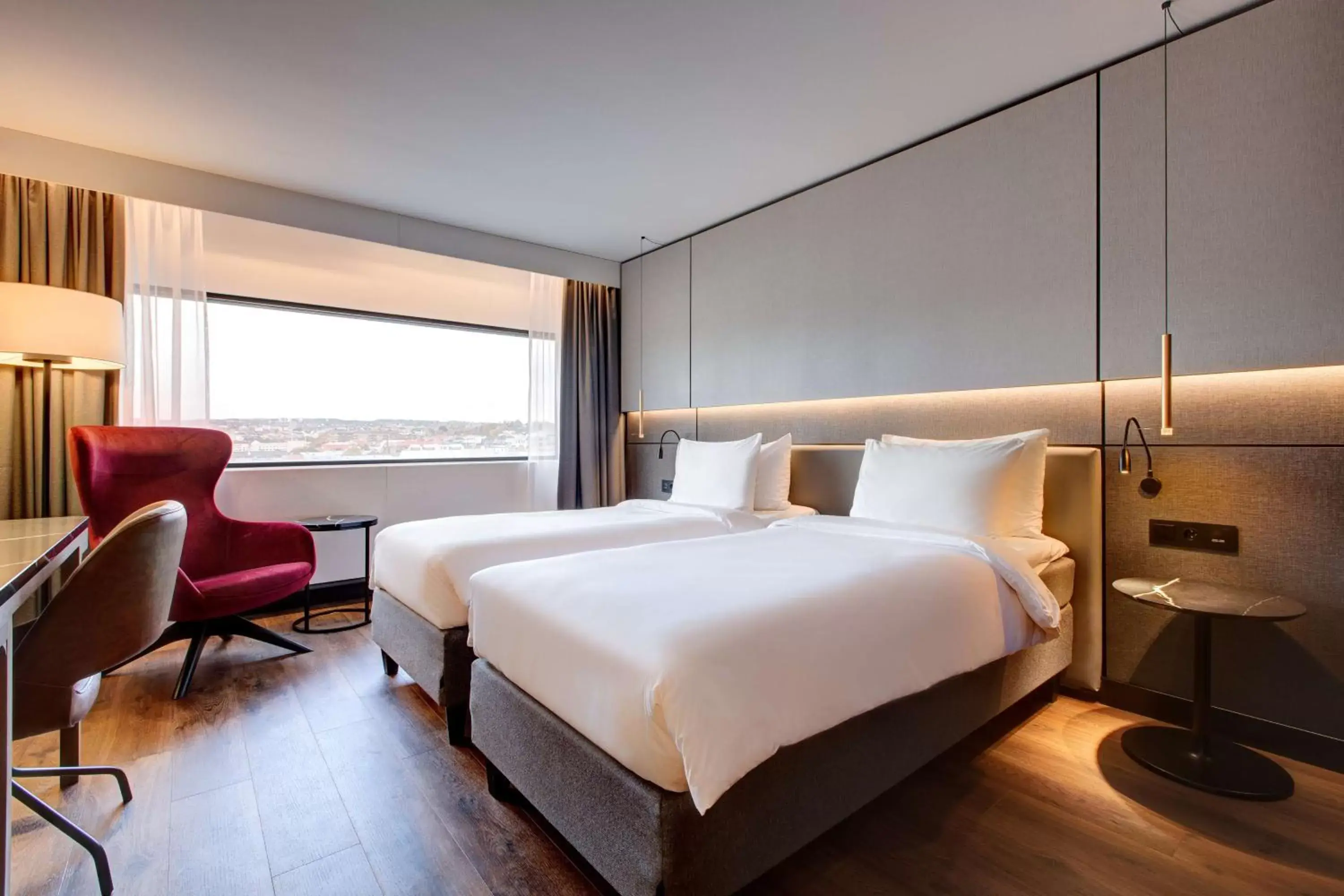 Bedroom, Bed in Radisson Blu Scandinavia Hotel, Oslo