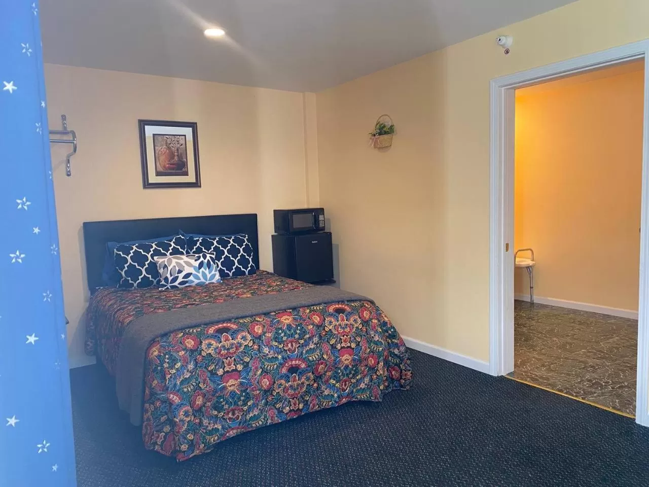 Bed in Western Motel