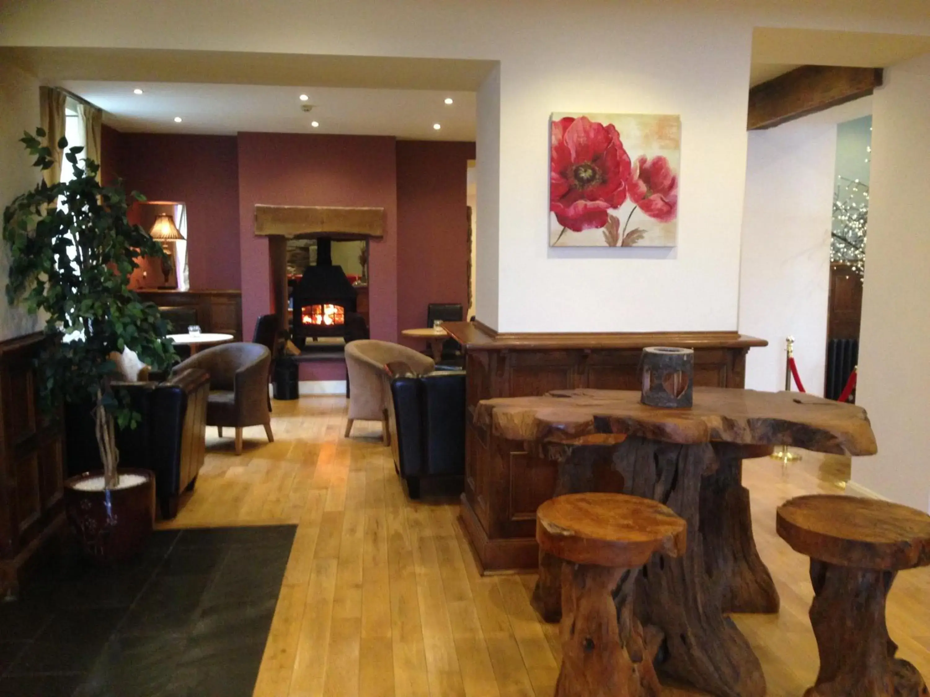 Living room in Aberdunant Hall Country Hotel