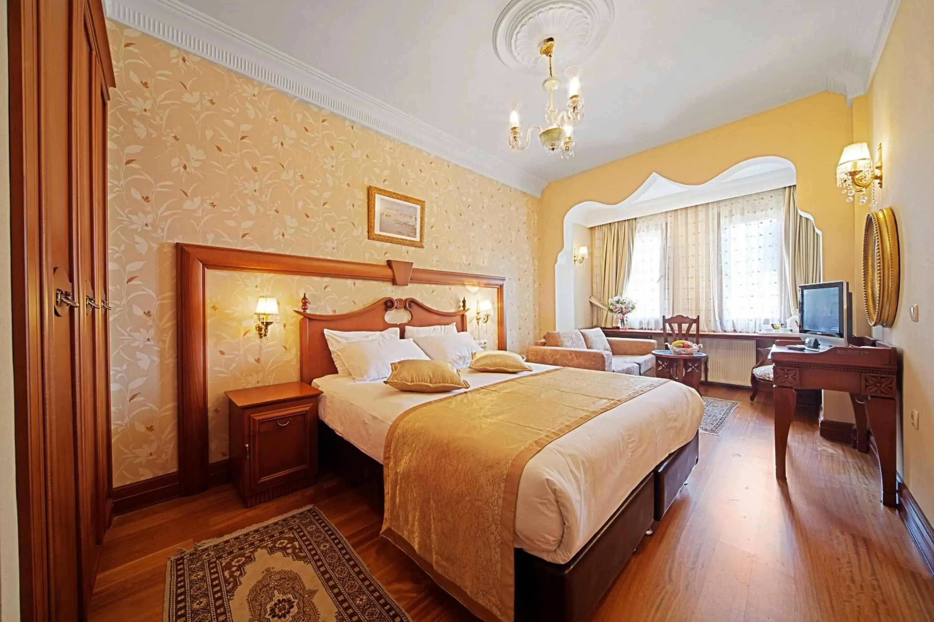 Bed in Azade Hotel Istanbul
