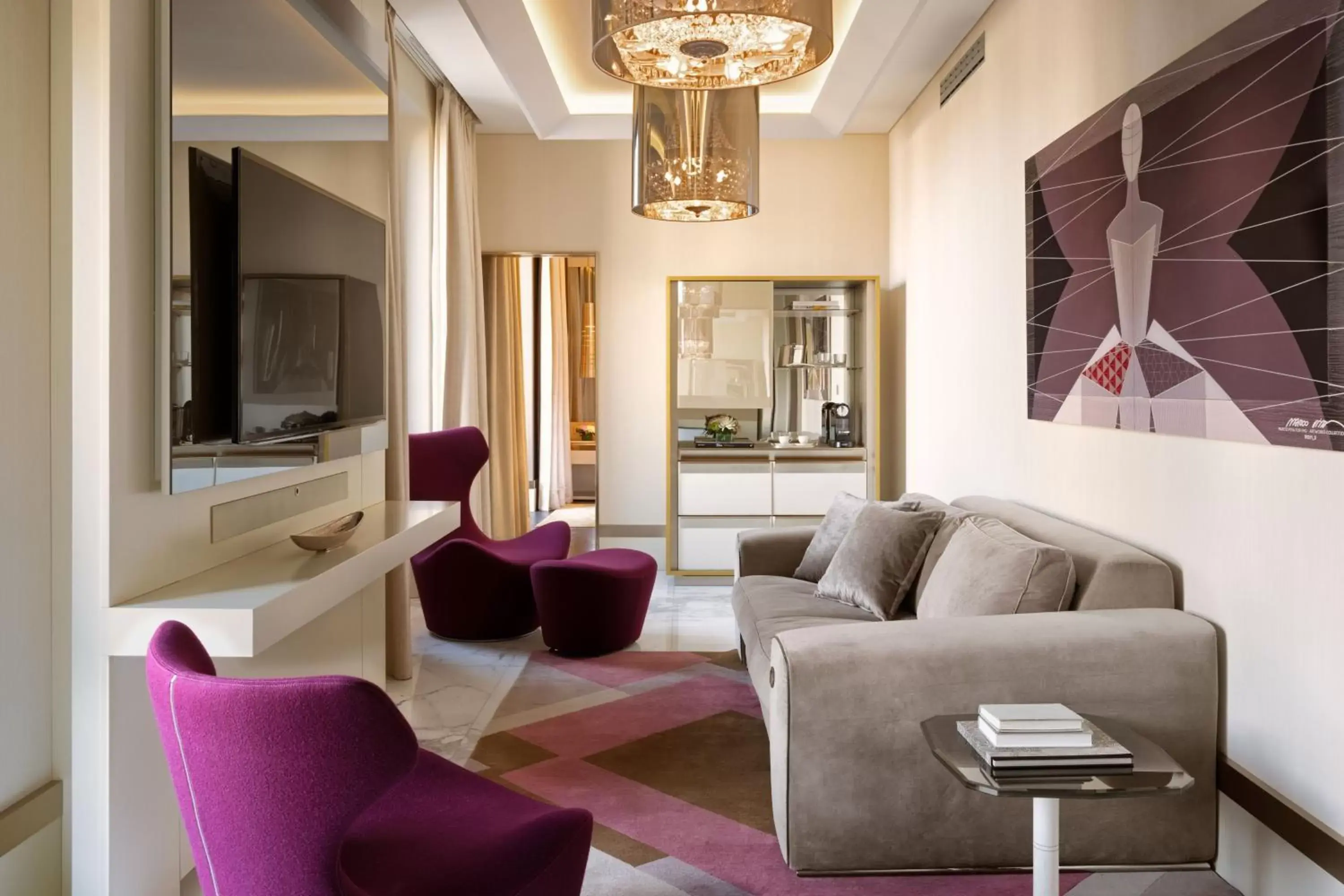 Bedroom, Seating Area in Excelsior Hotel Gallia, a Luxury Collection Hotel, Milan