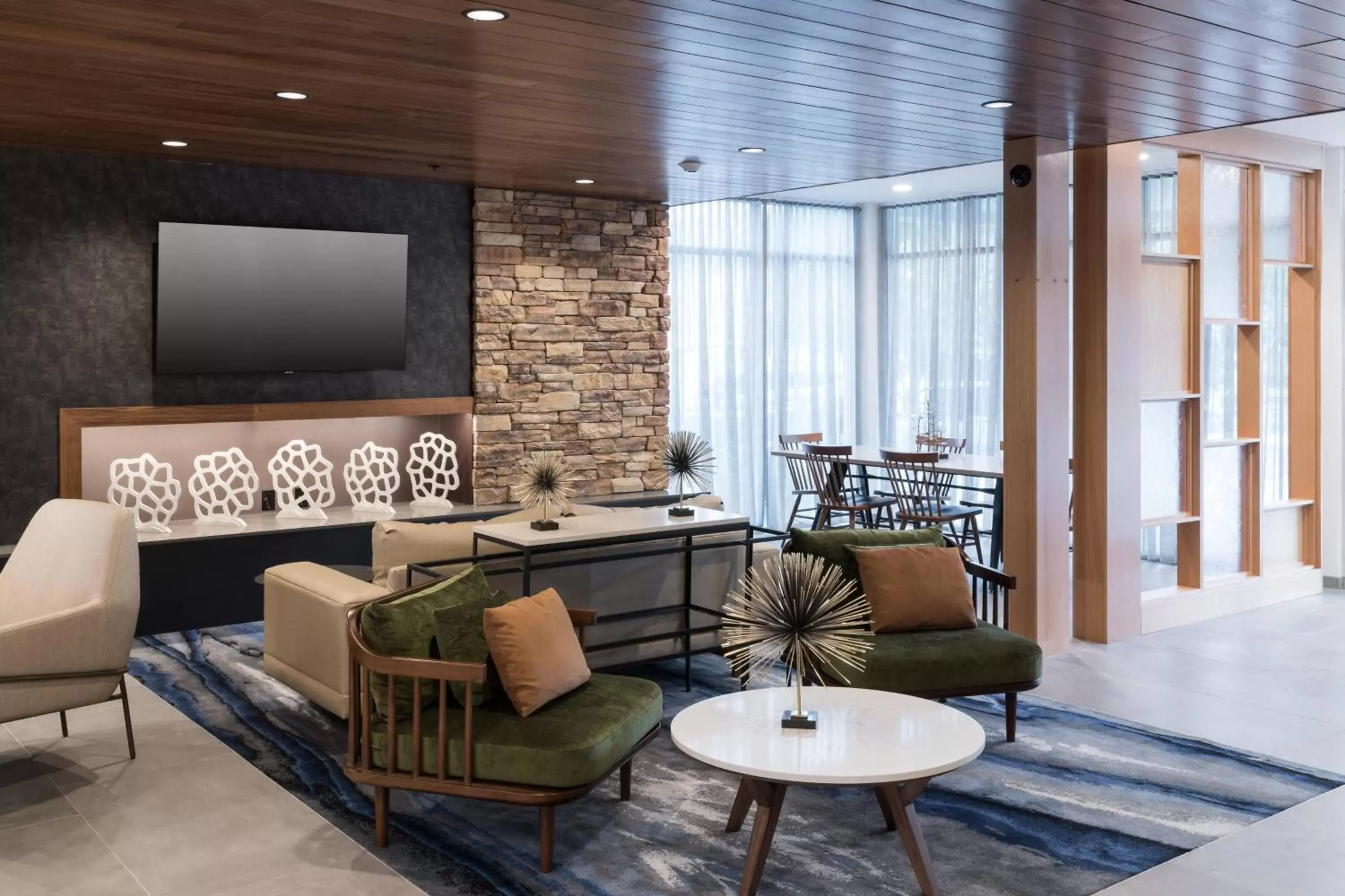 Lobby or reception, Seating Area in Fairfield Inn & Suites by Marriott Savannah I-95 North