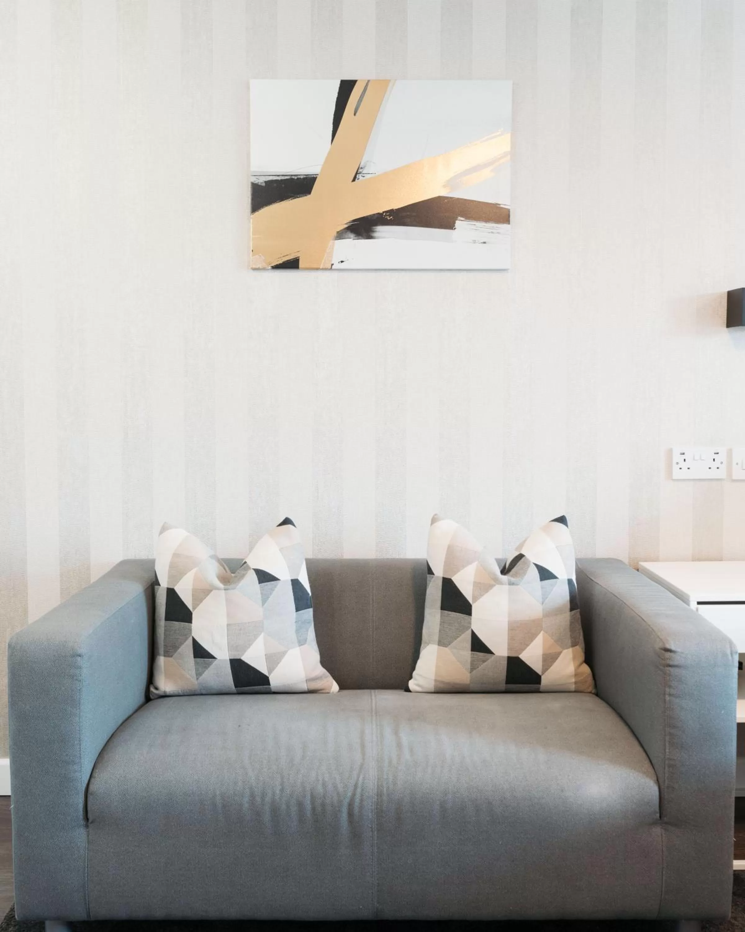 Seating area in Prime Suites Lytham