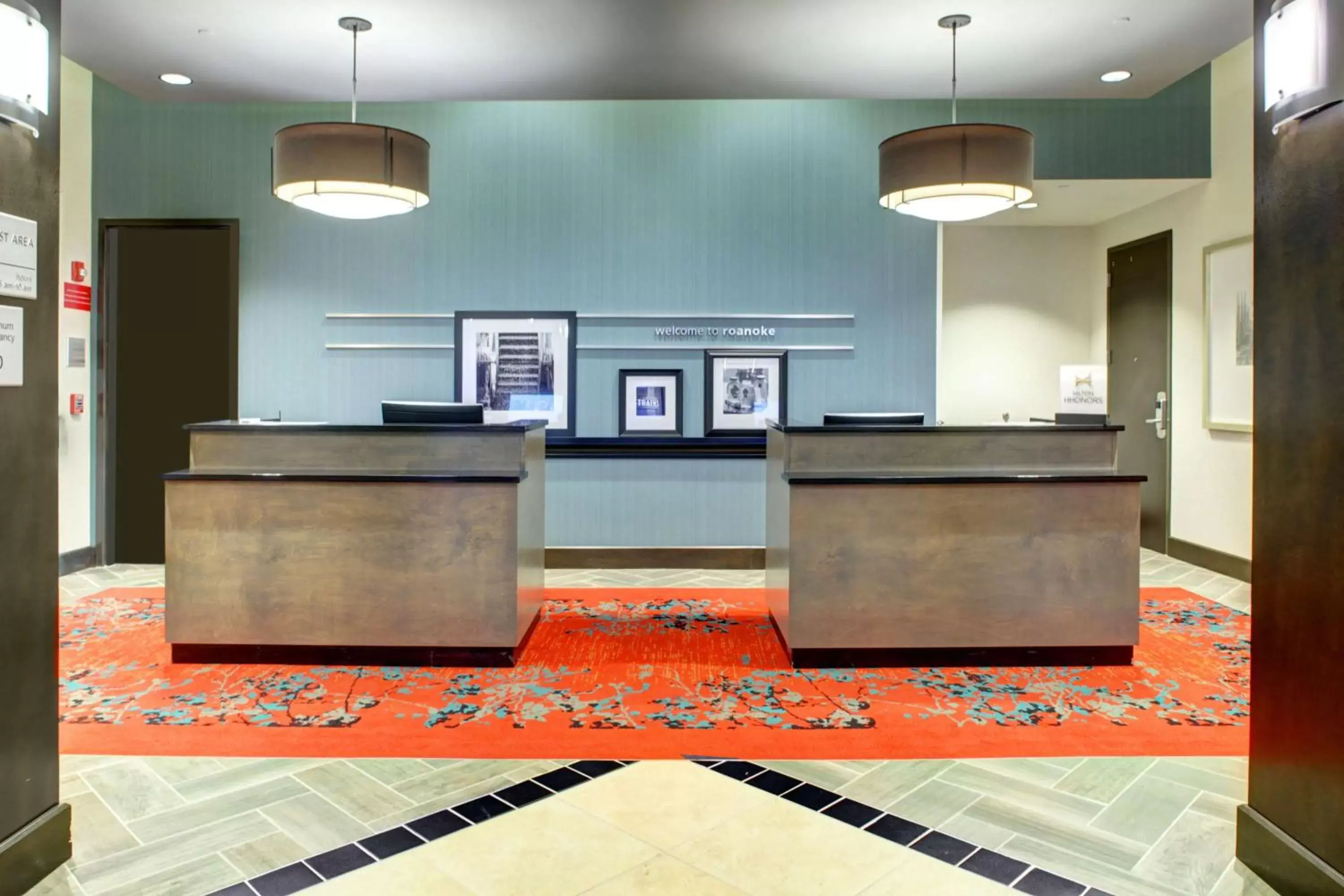 Lobby or reception in Hampton Inn & Suites - Roanoke-Downtown, VA Lobby or reception in Hampton Inn & Suites - Roanoke-Downtown, VA
