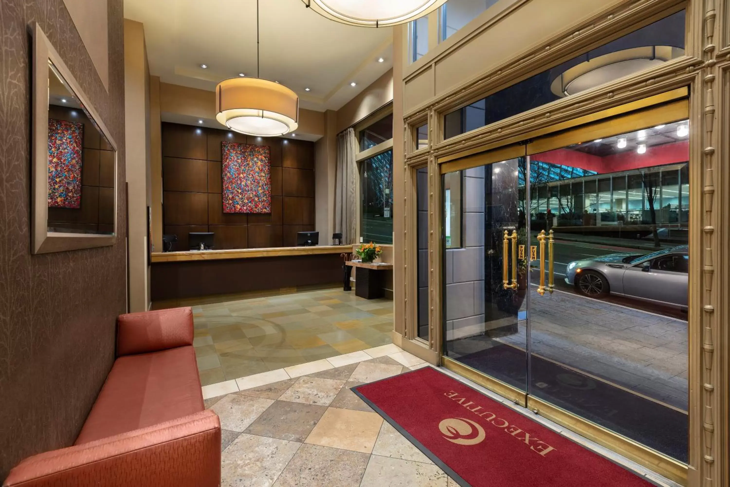 Lobby or reception, Bed in Executive Hotel Pacific Lobby or reception, Bed in Executive Hotel Pacific