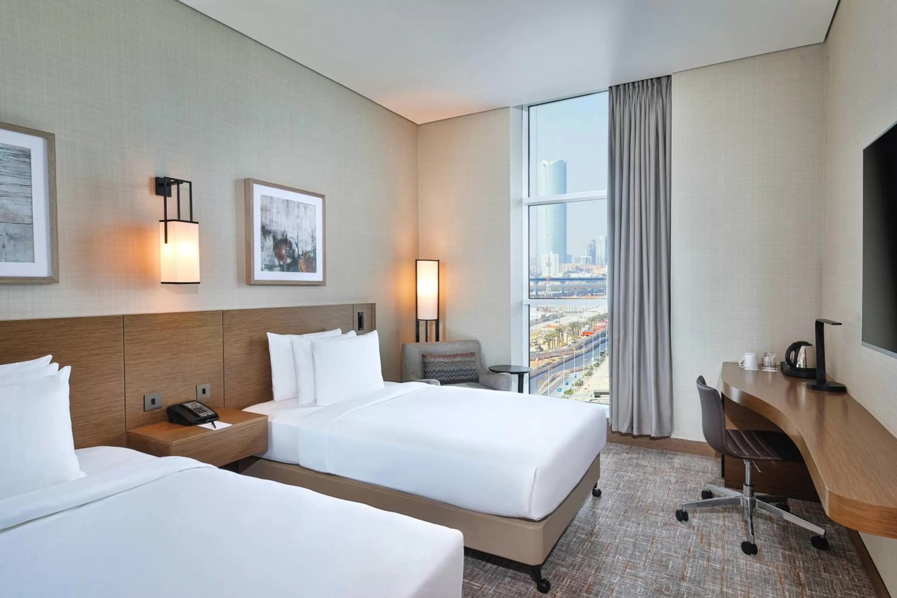 Photo of the whole room, Bed in Courtyard by Marriott Riyadh Northern Ring Road