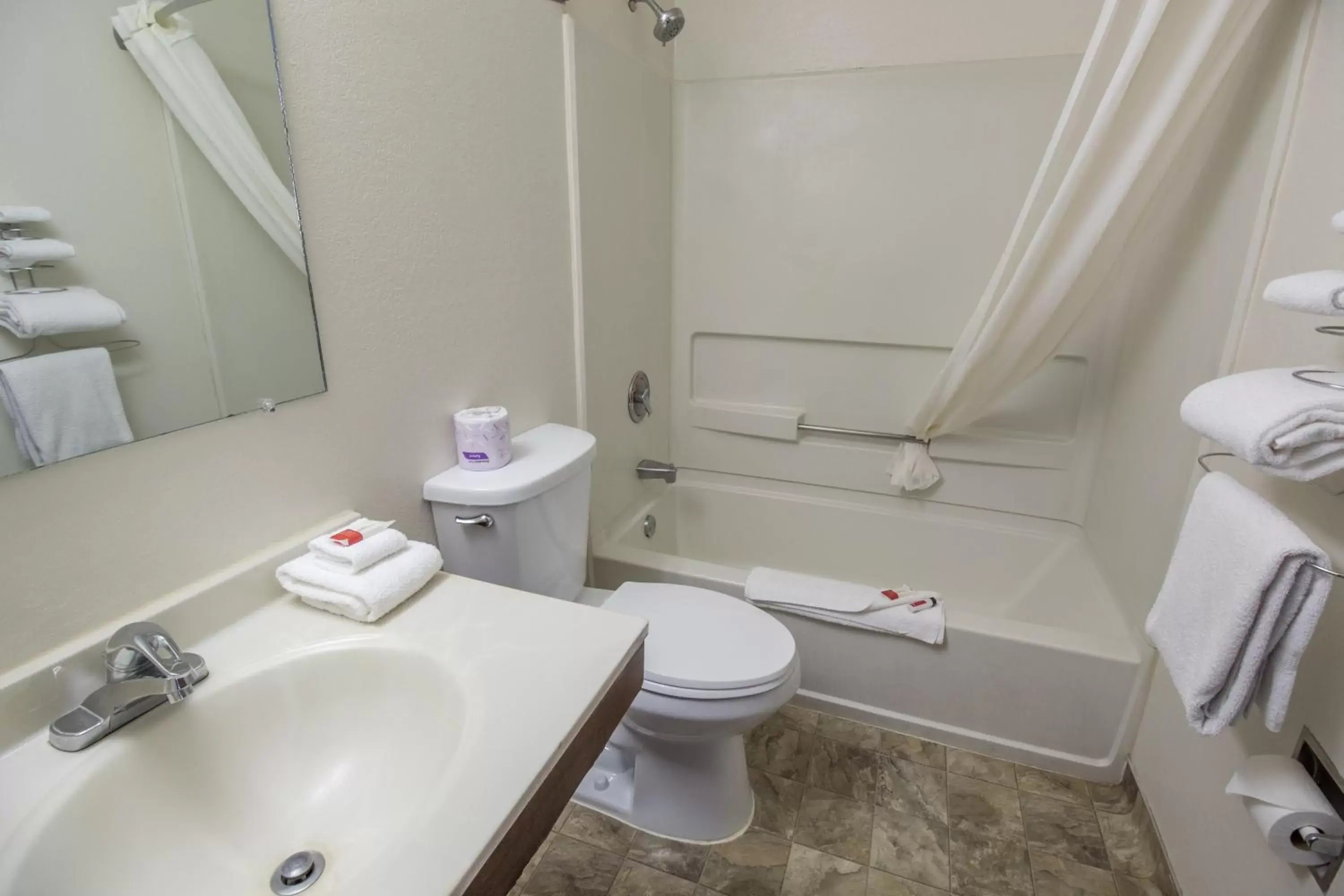 Bathroom in Super 8 by Wyndham Arcata