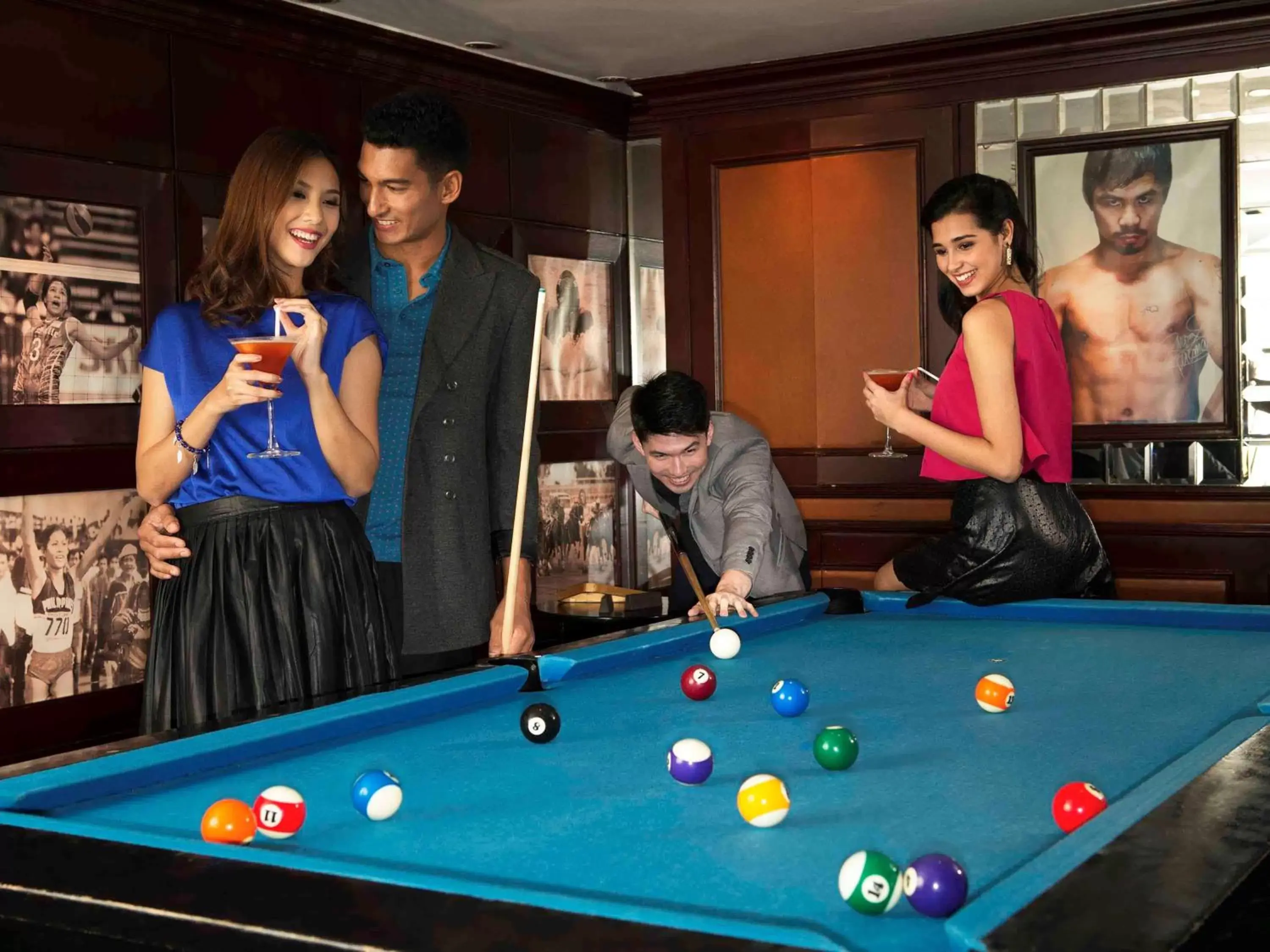 Lounge or bar, Billiards in Sofitel Philippine Plaza Manila