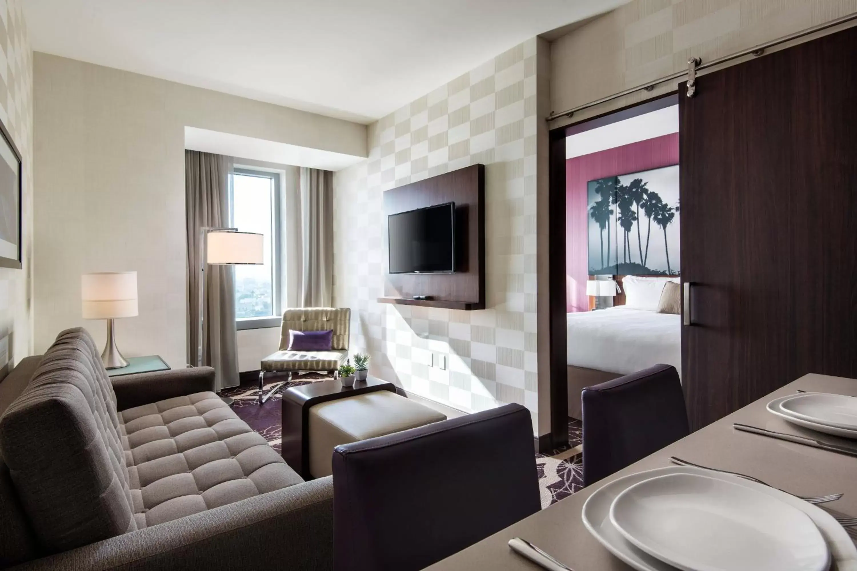 Living room, Seating Area in Residence Inn by Marriott Los Angeles L.A. LIVE