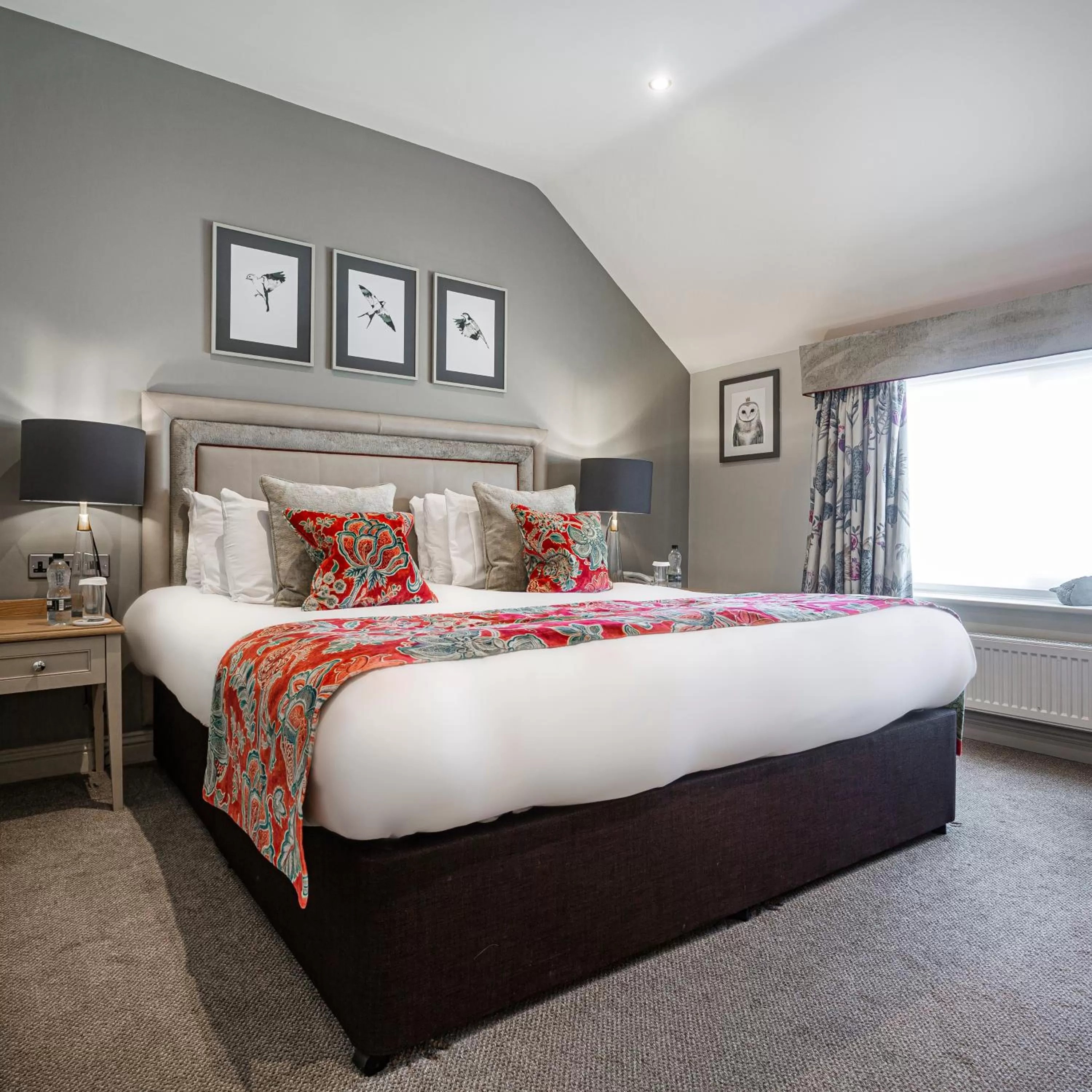 Bedroom, Bed in The Feathers Hotel, Helmsley, North Yorkshire - The Coaching Inn Group