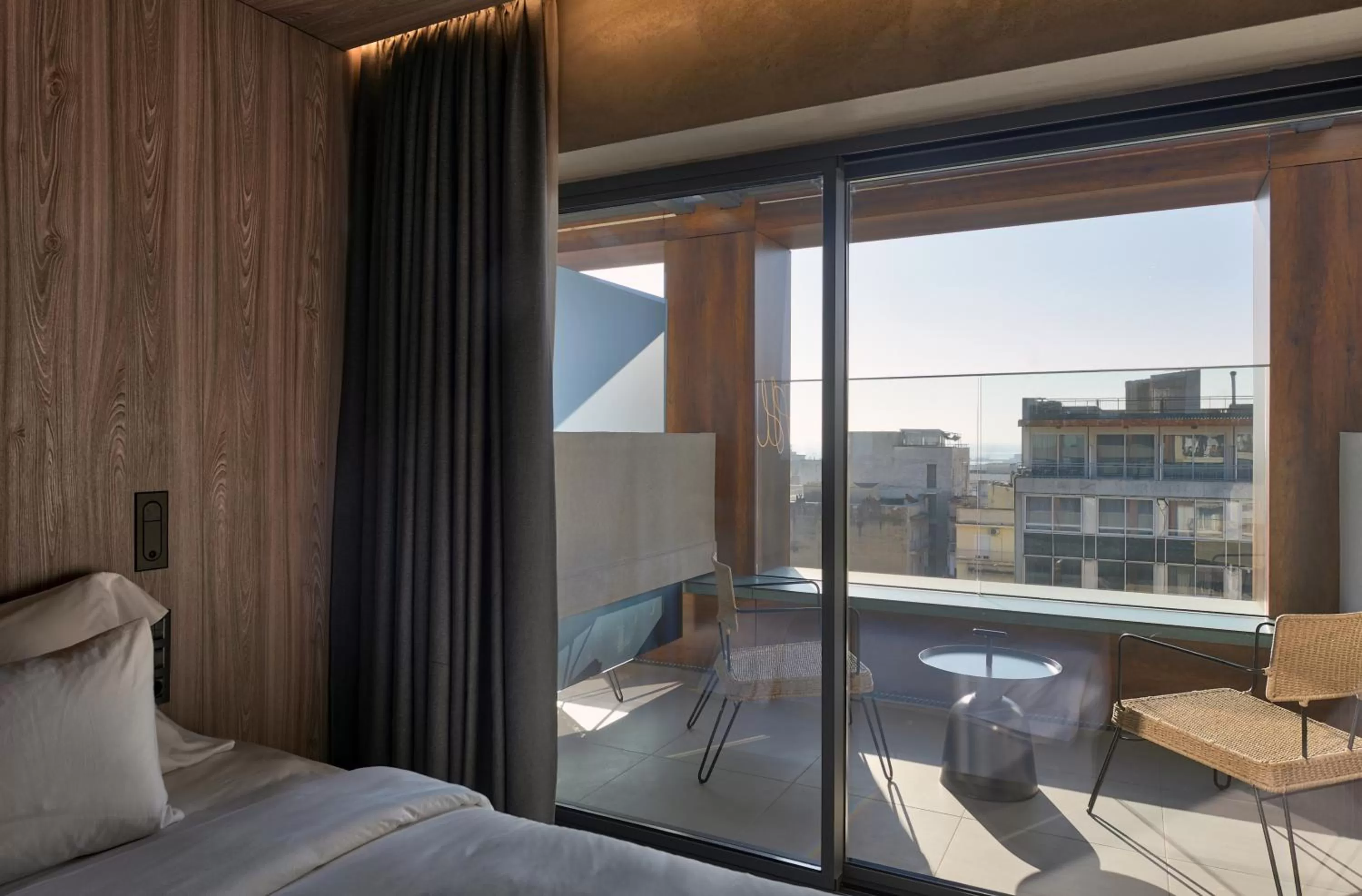 Balcony/Terrace, Bed in ONOMA Hotel