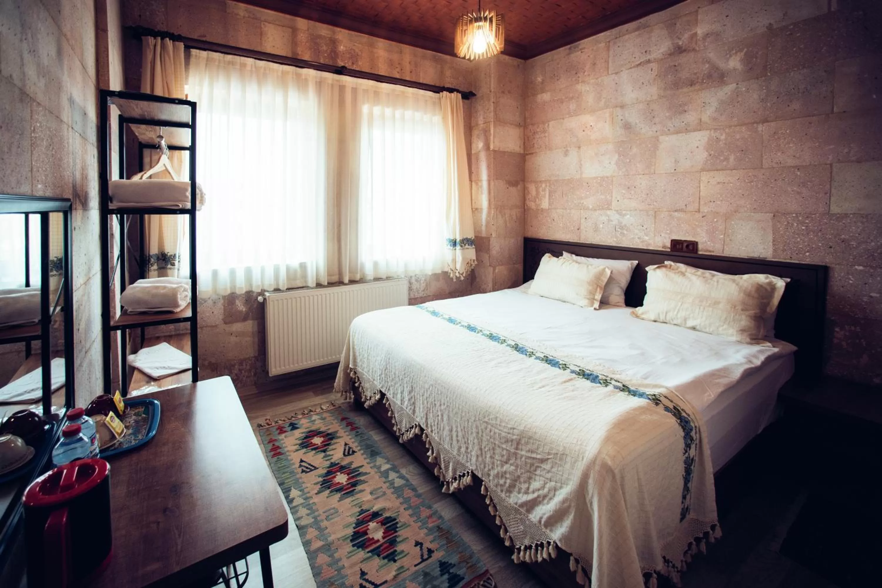 Bed in Azalea Terrace Cave Hotel