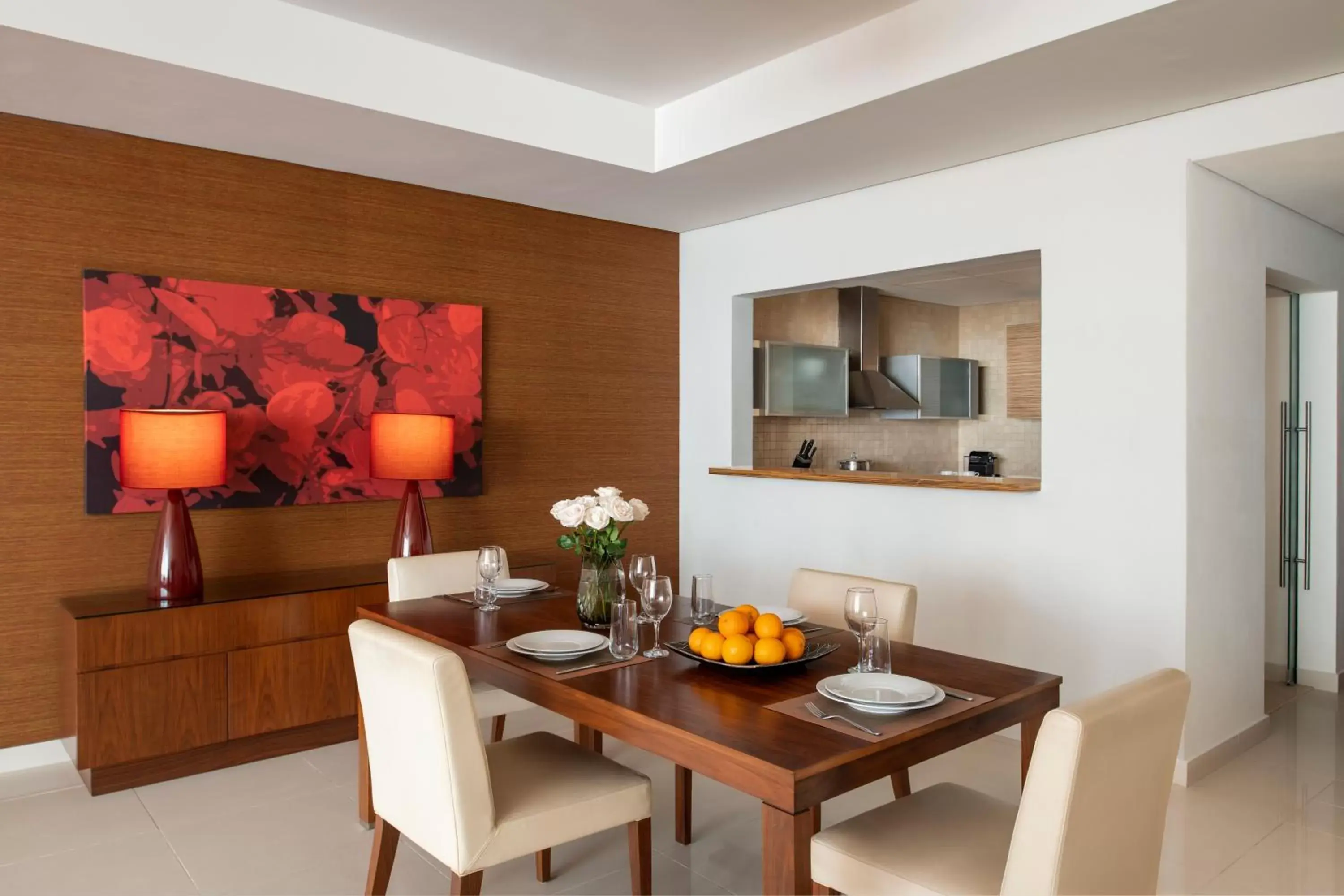 Dining area in Fraser Suites Doha