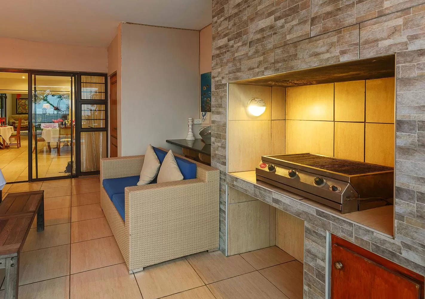 BBQ facilities in My Den Beachfront B&B and Self-Catering