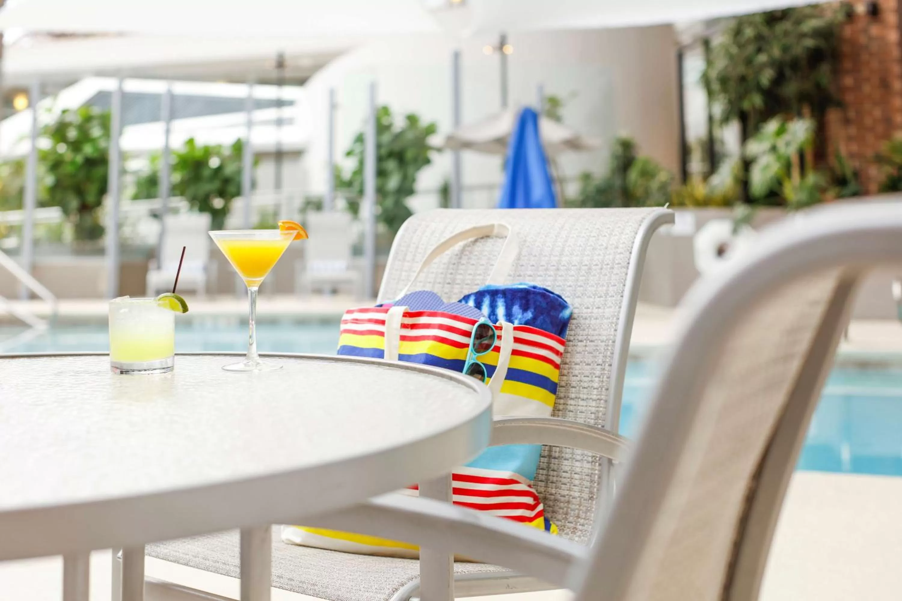 Pool view in DoubleTree by Hilton Rochester