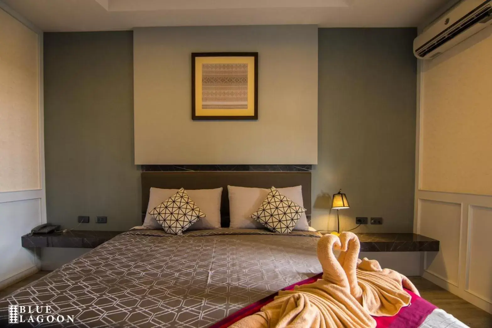 Bed in Blue Lagoon Hotel Bed in Blue Lagoon Hotel